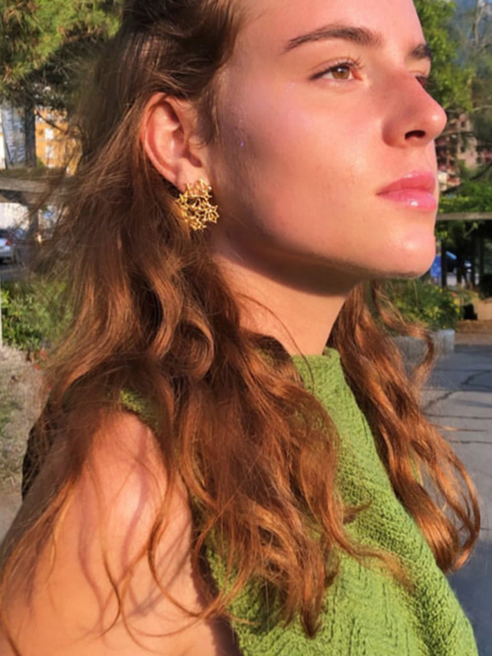 Cherry My Chéri Studs Gold Vermeil