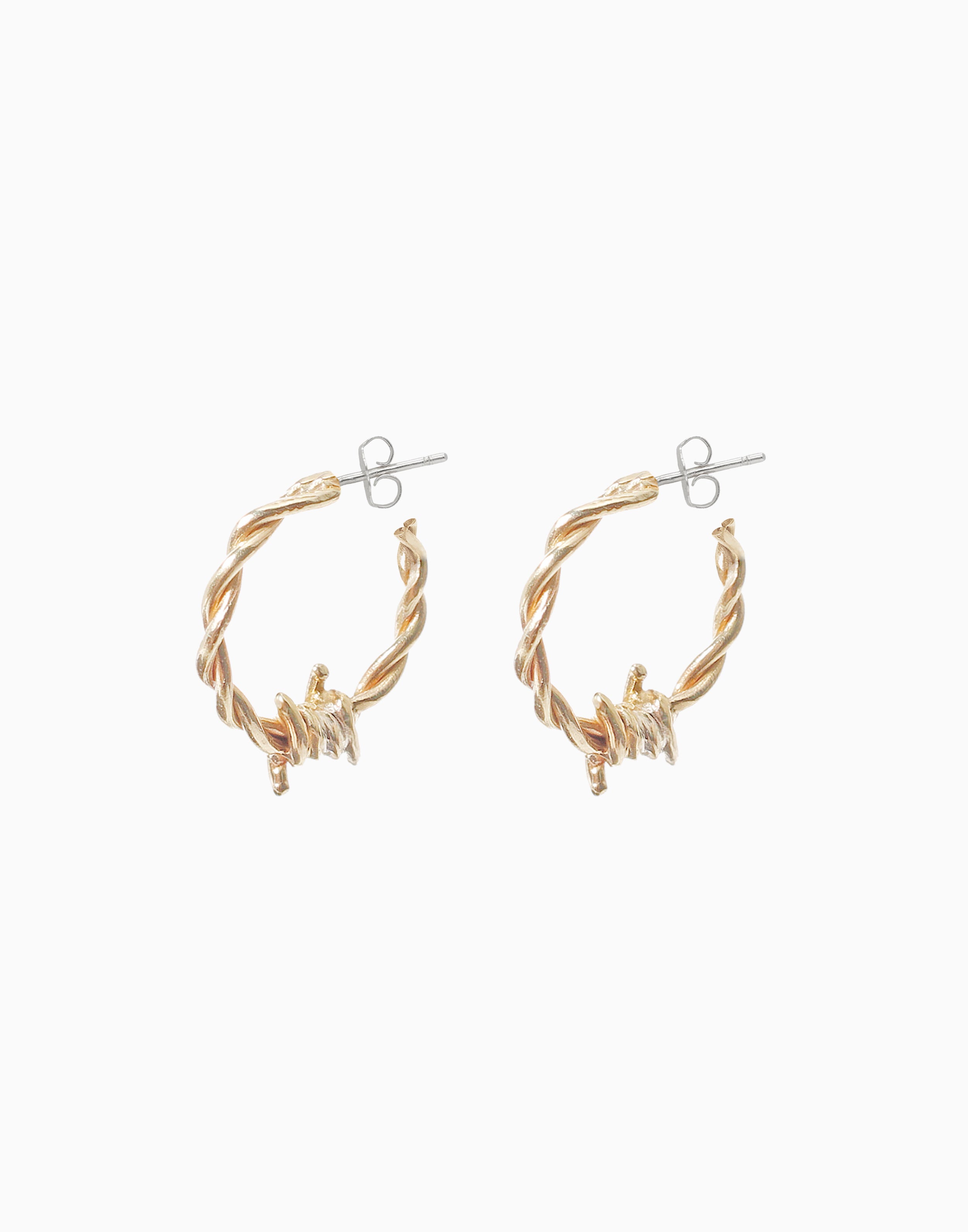 Dixie Hoops Small Gold Vermeil