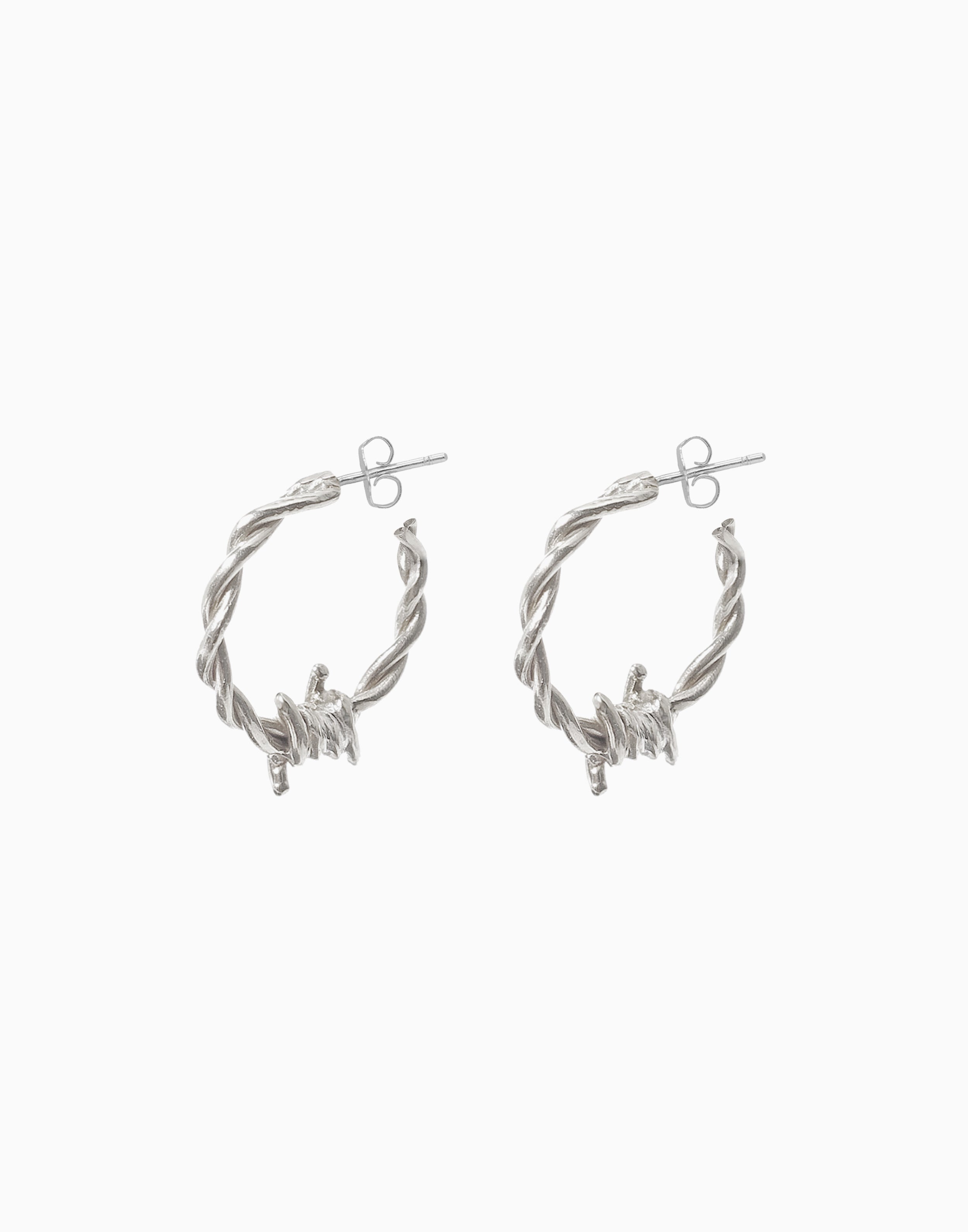 Dixie Hoops Small Silver