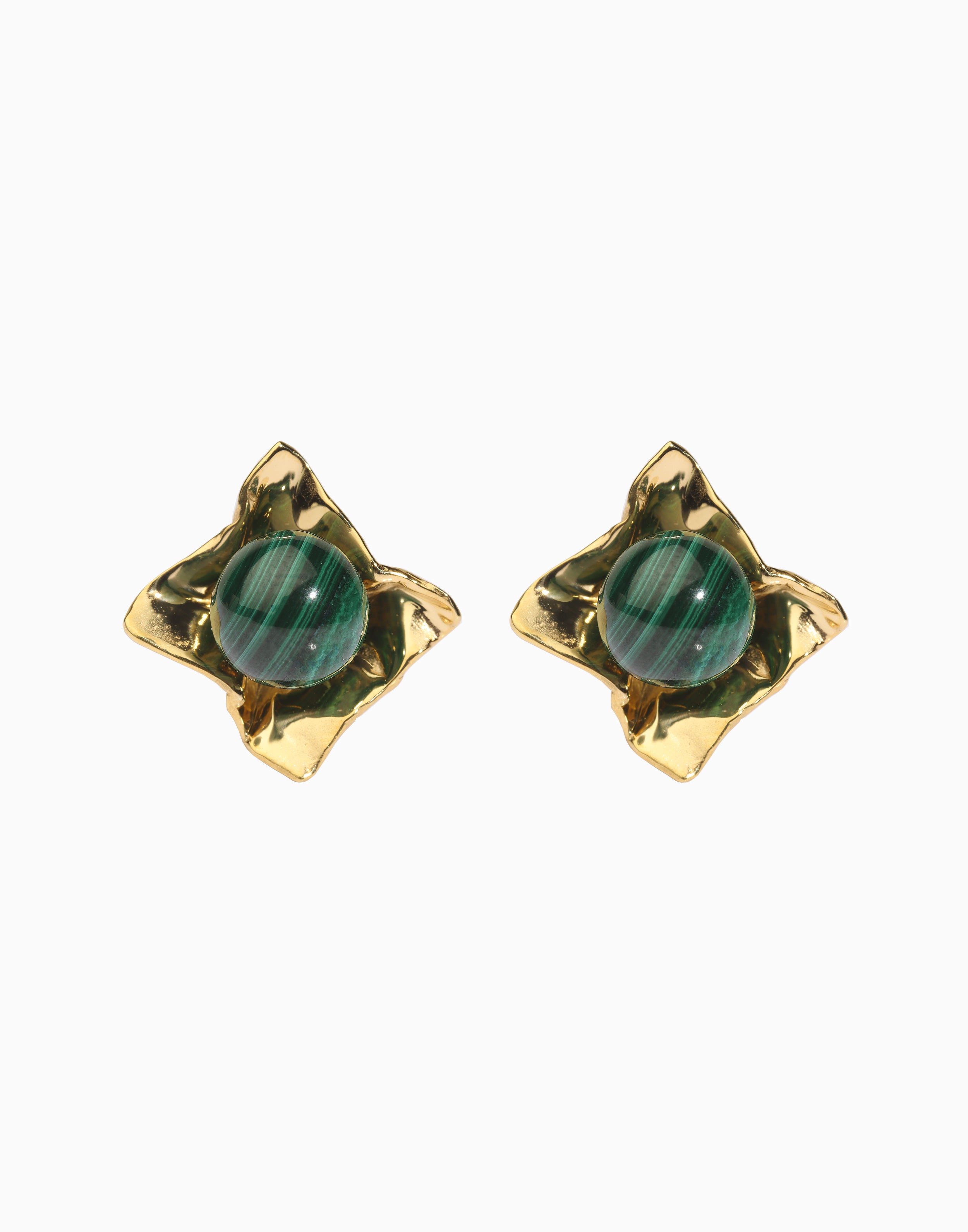Eye Candy Earrings Malachite