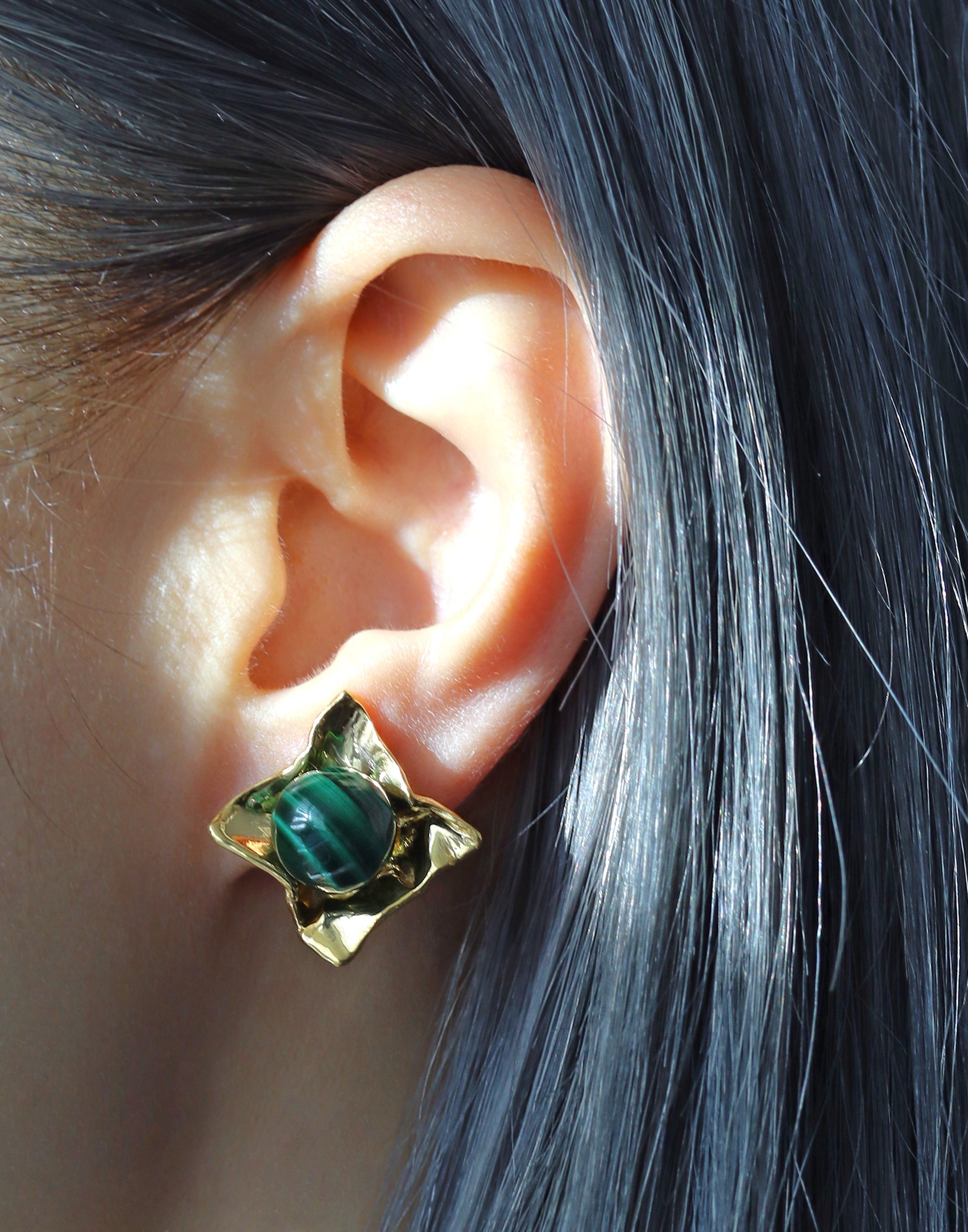 Eye Candy Earrings Malachite