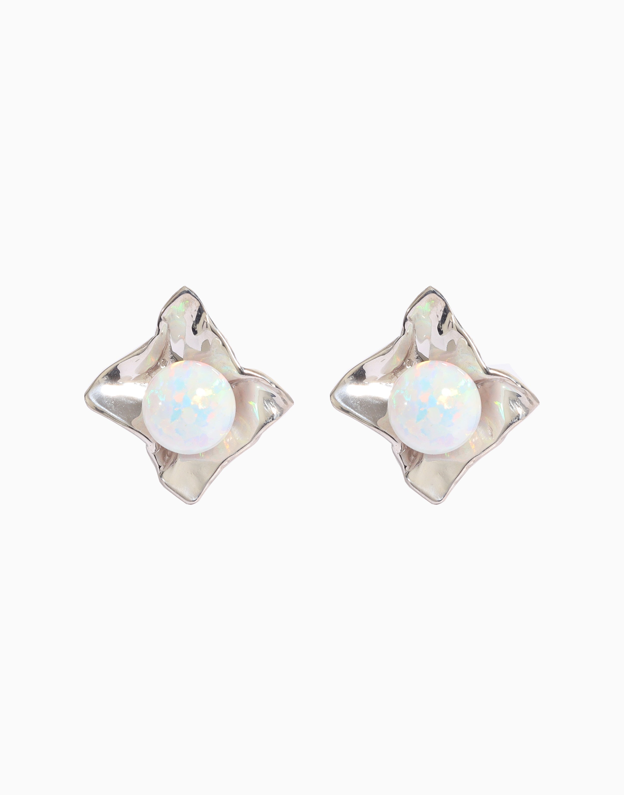 Eye Candy Earrings White