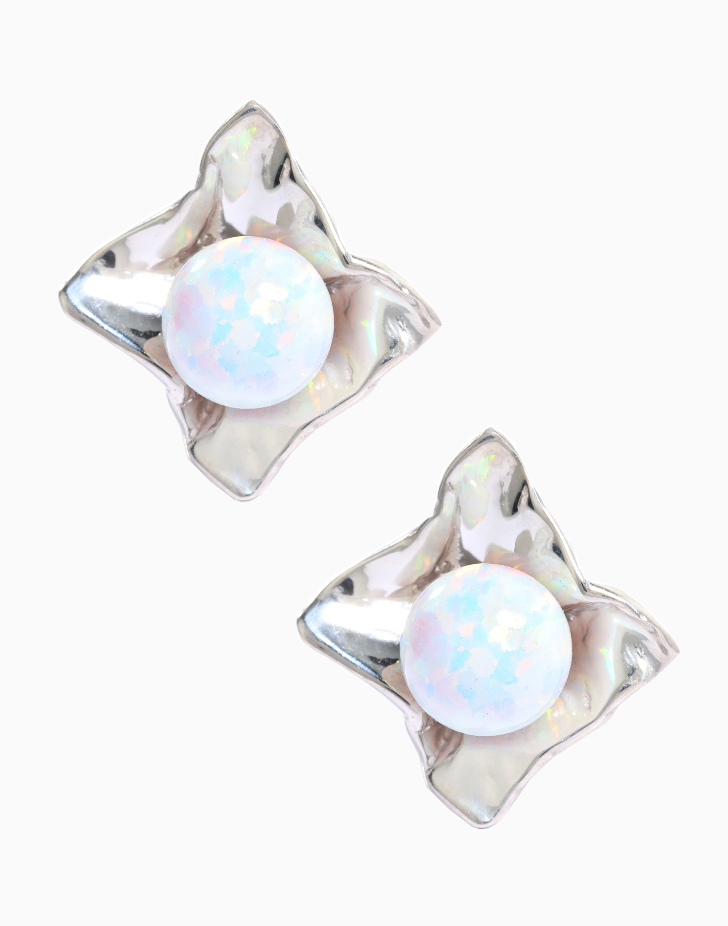 Eye Candy Earrings White