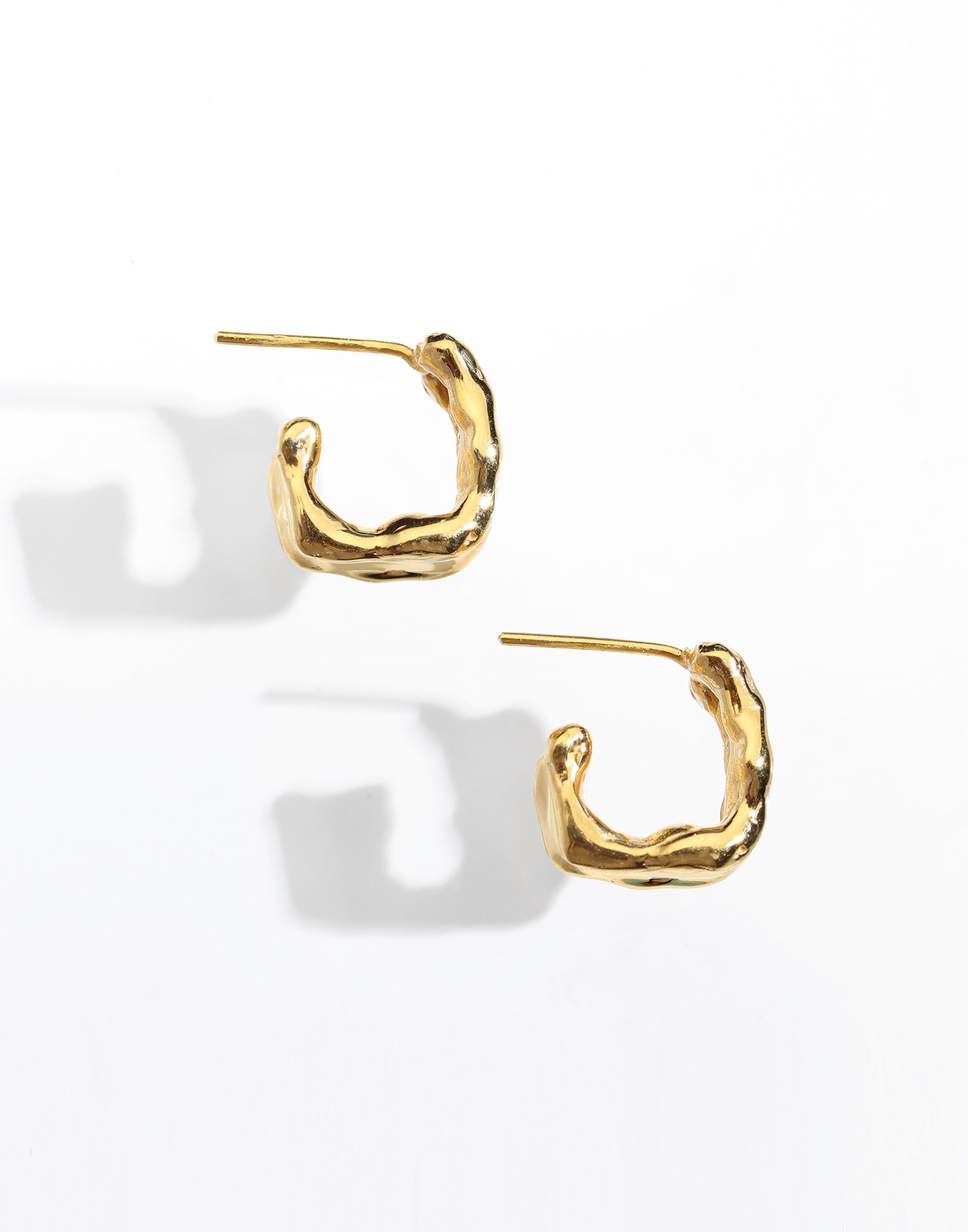 Flume Earrings Gold Vermeil