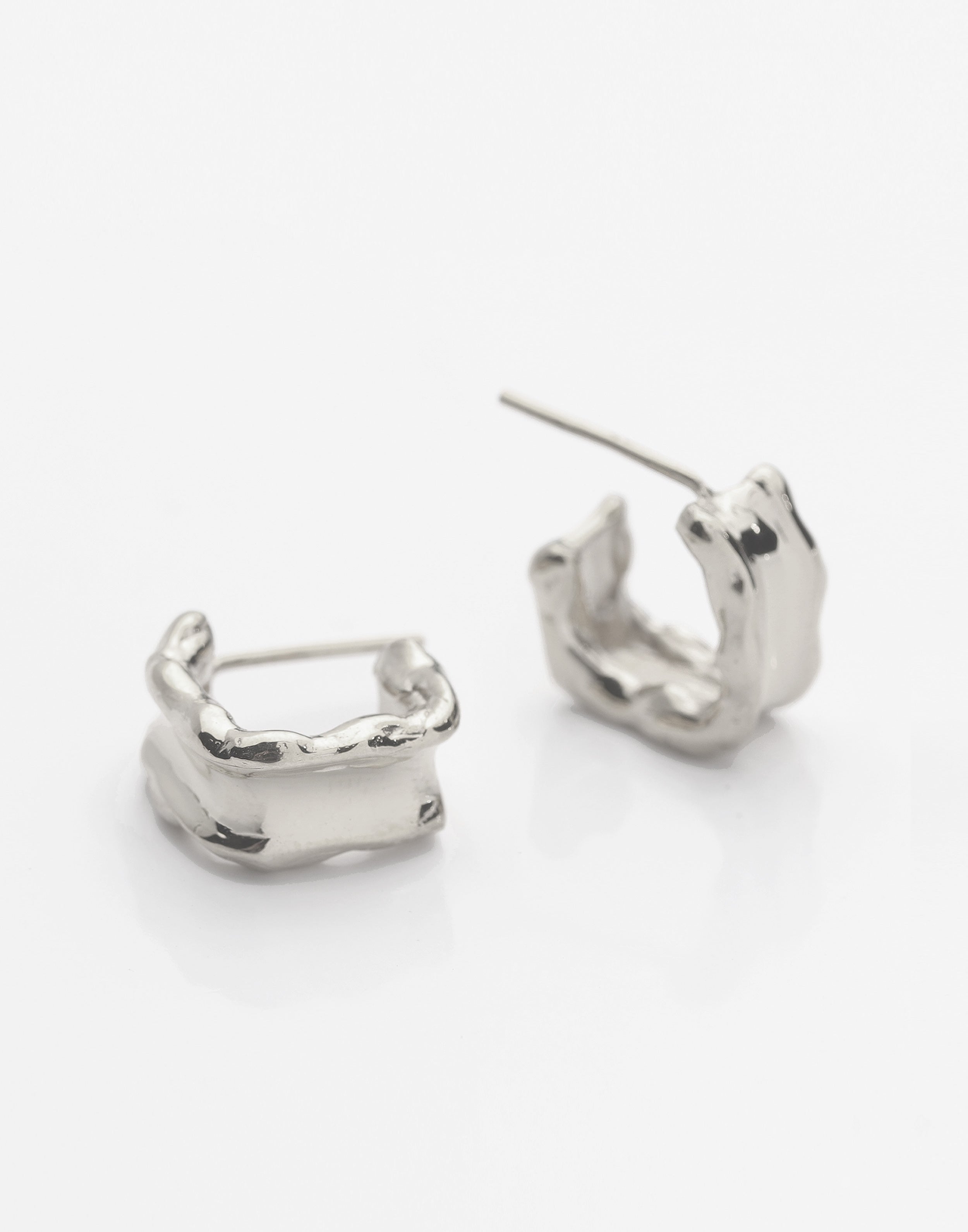 Flume Earrings Silver