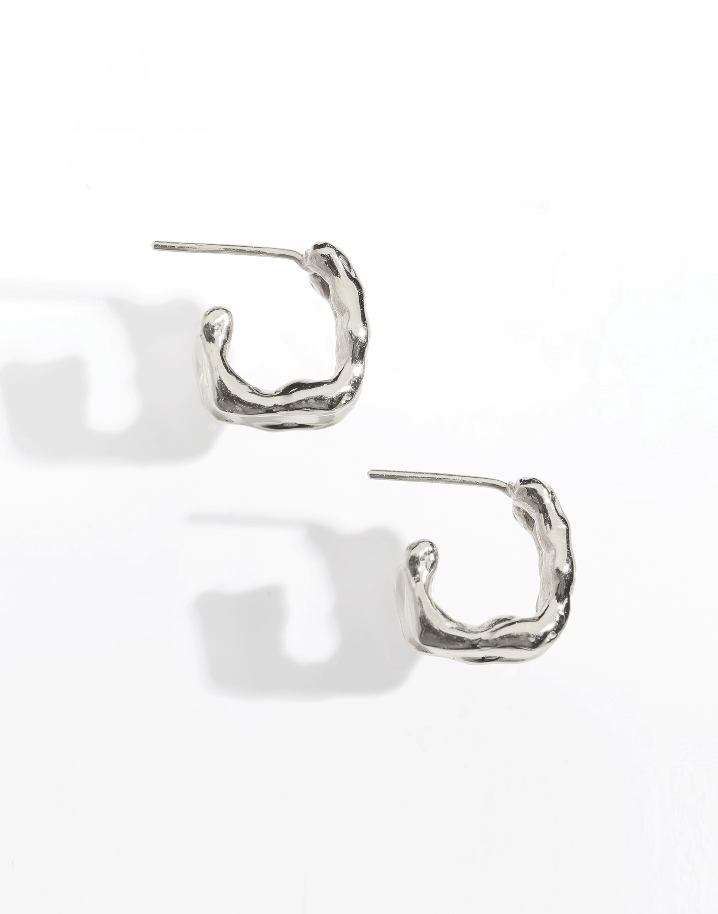 Flume Earrings Silver