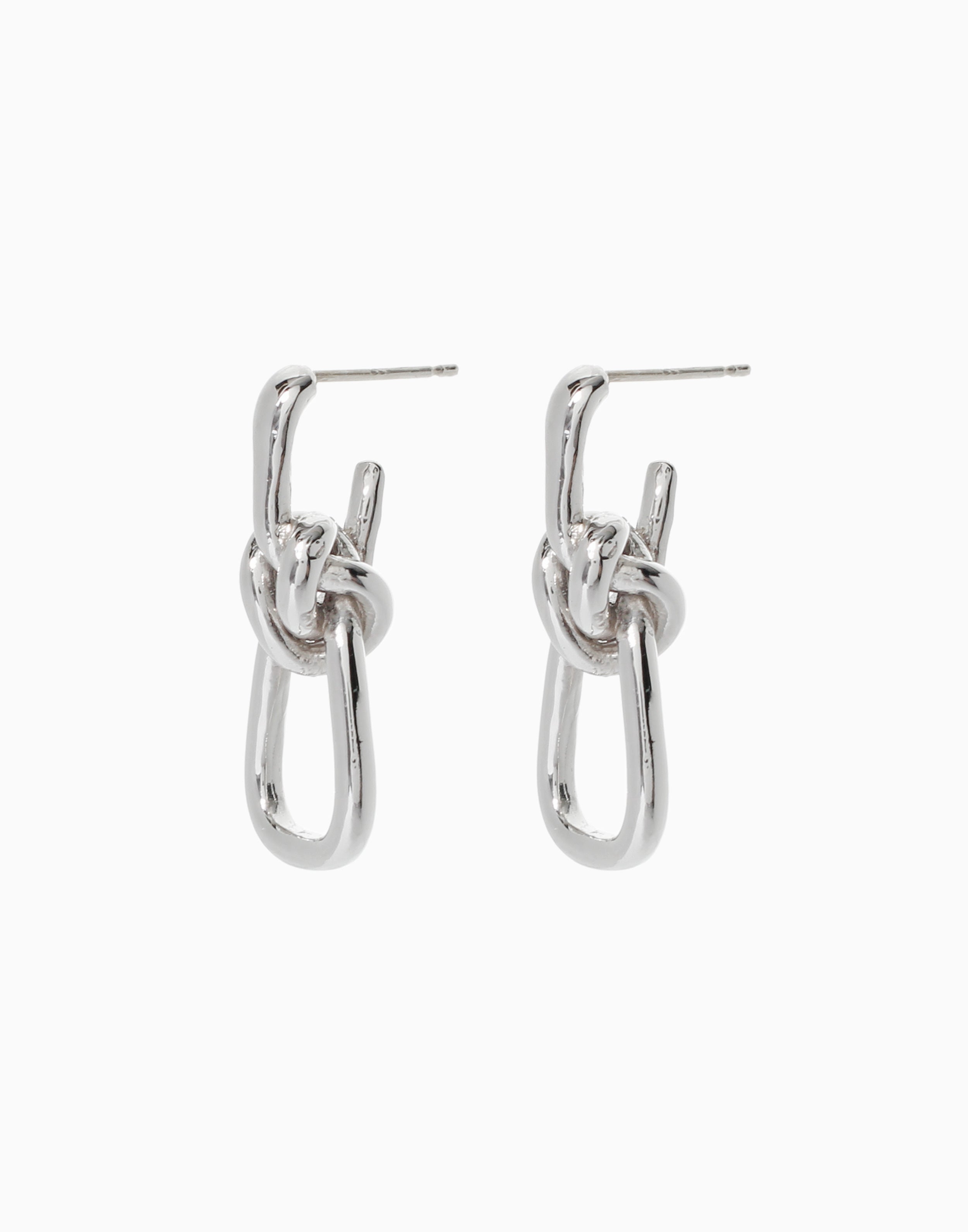 Knotty Earrings Silver