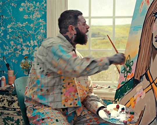 Post Malone Earrings for I Like You Music Video by Jiwon Choi