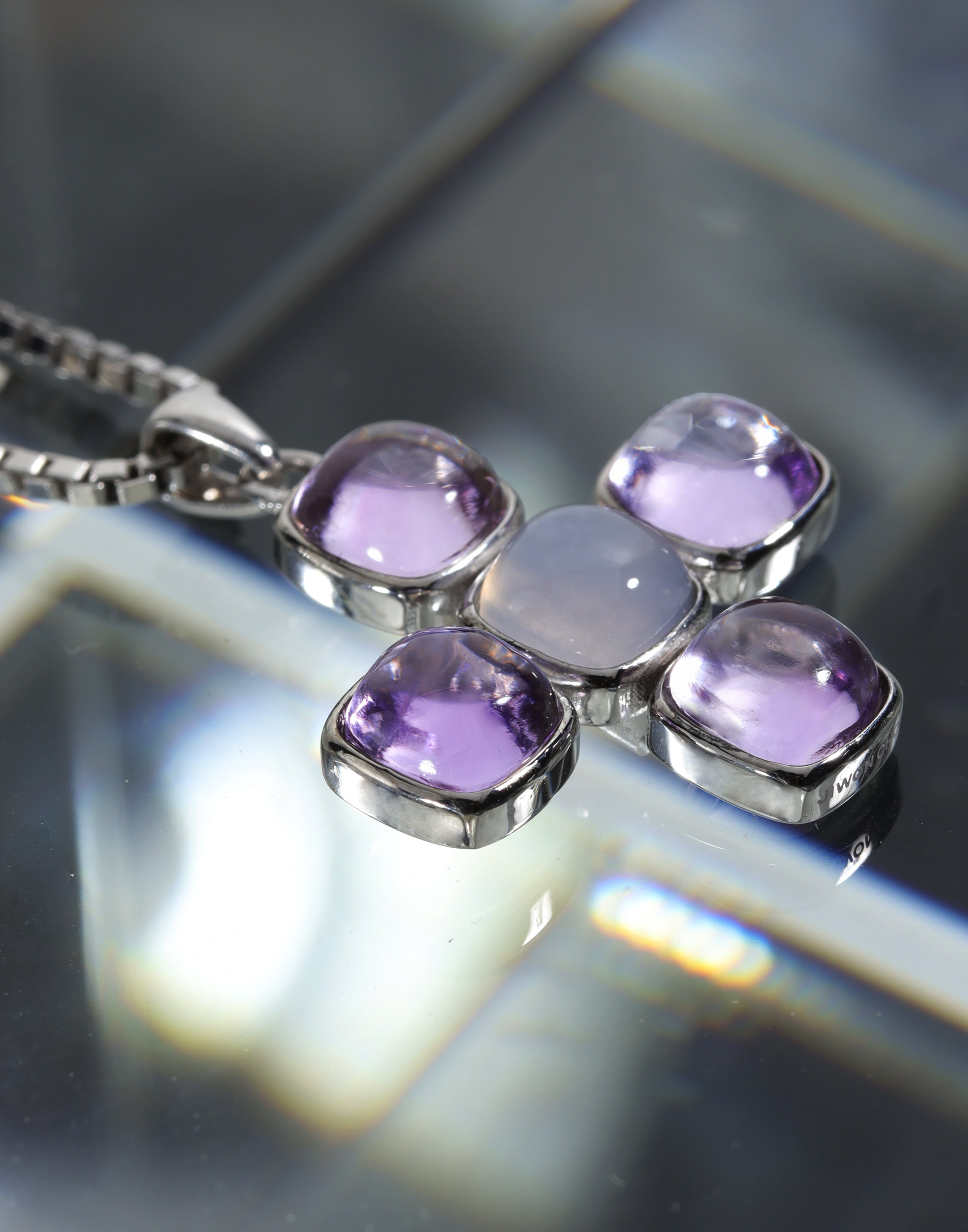 Stars Align Necklace Purple Lavender