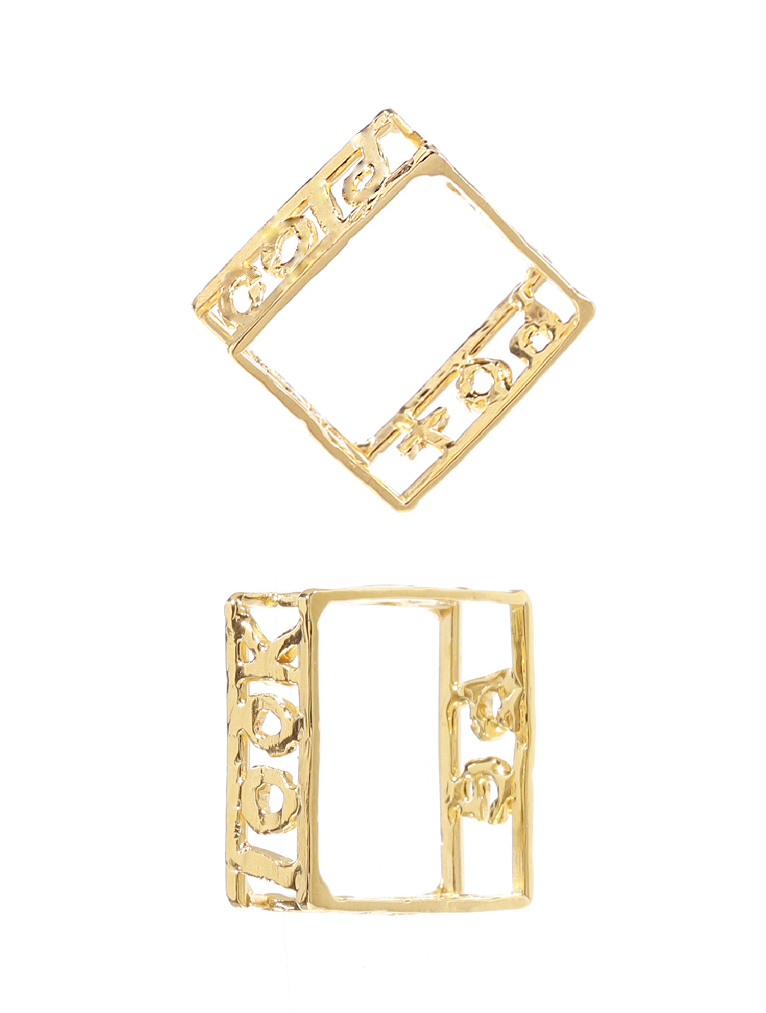 Look Hot Be Cold 14K Gold Square Ring
