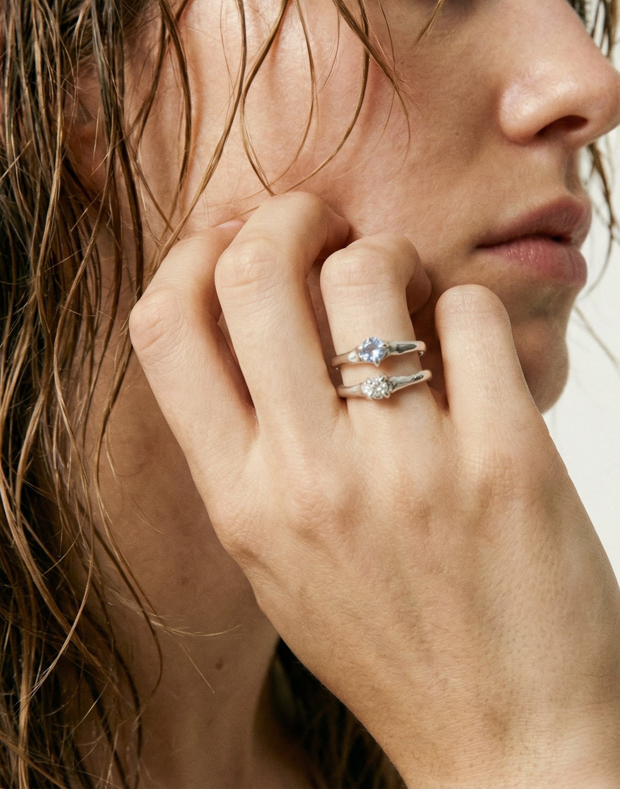 Double Luck Ring - Birthstone Edition