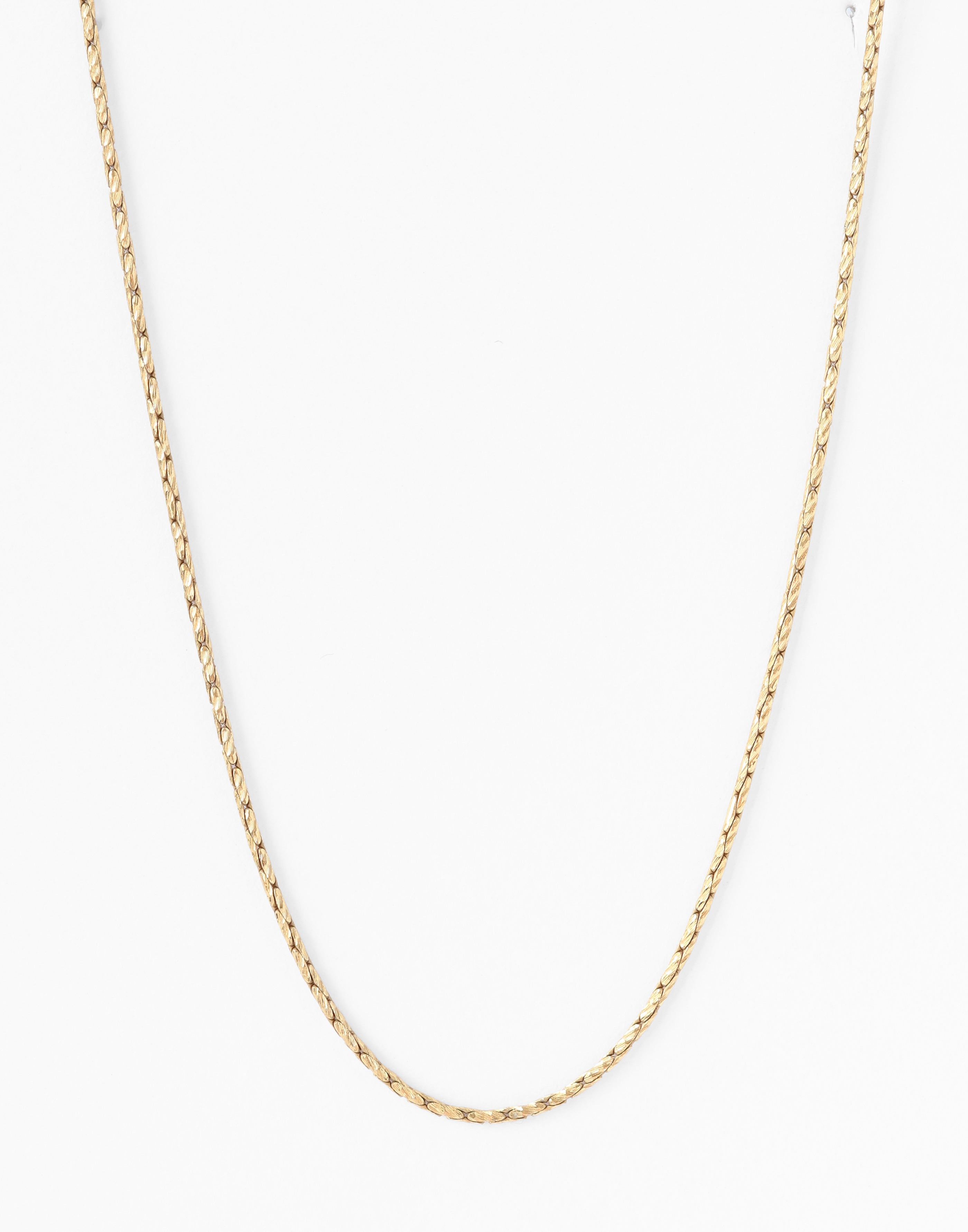 Loom Micro Chain Necklace Gold