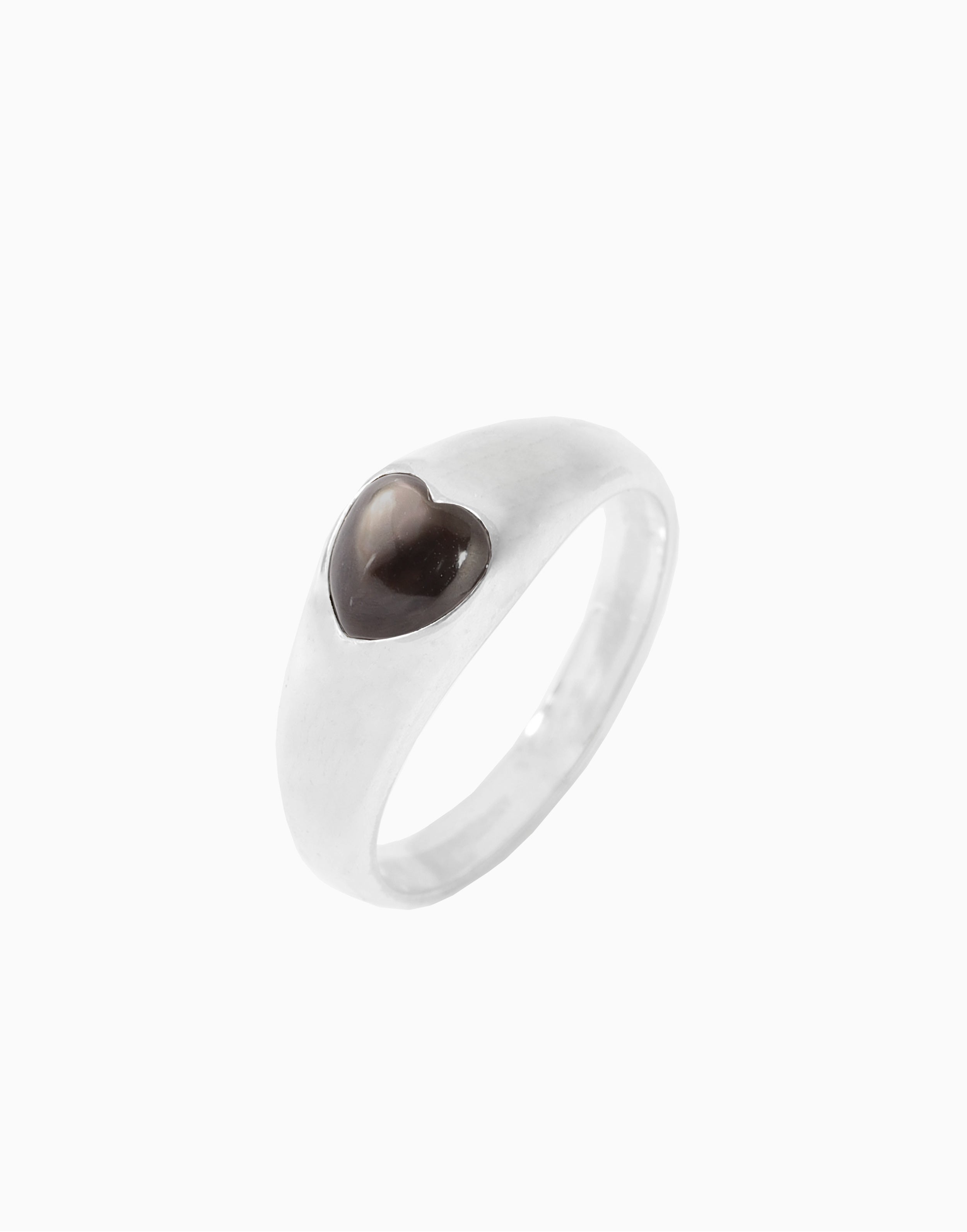 Bisous Ring Black Mother-of-Pearl