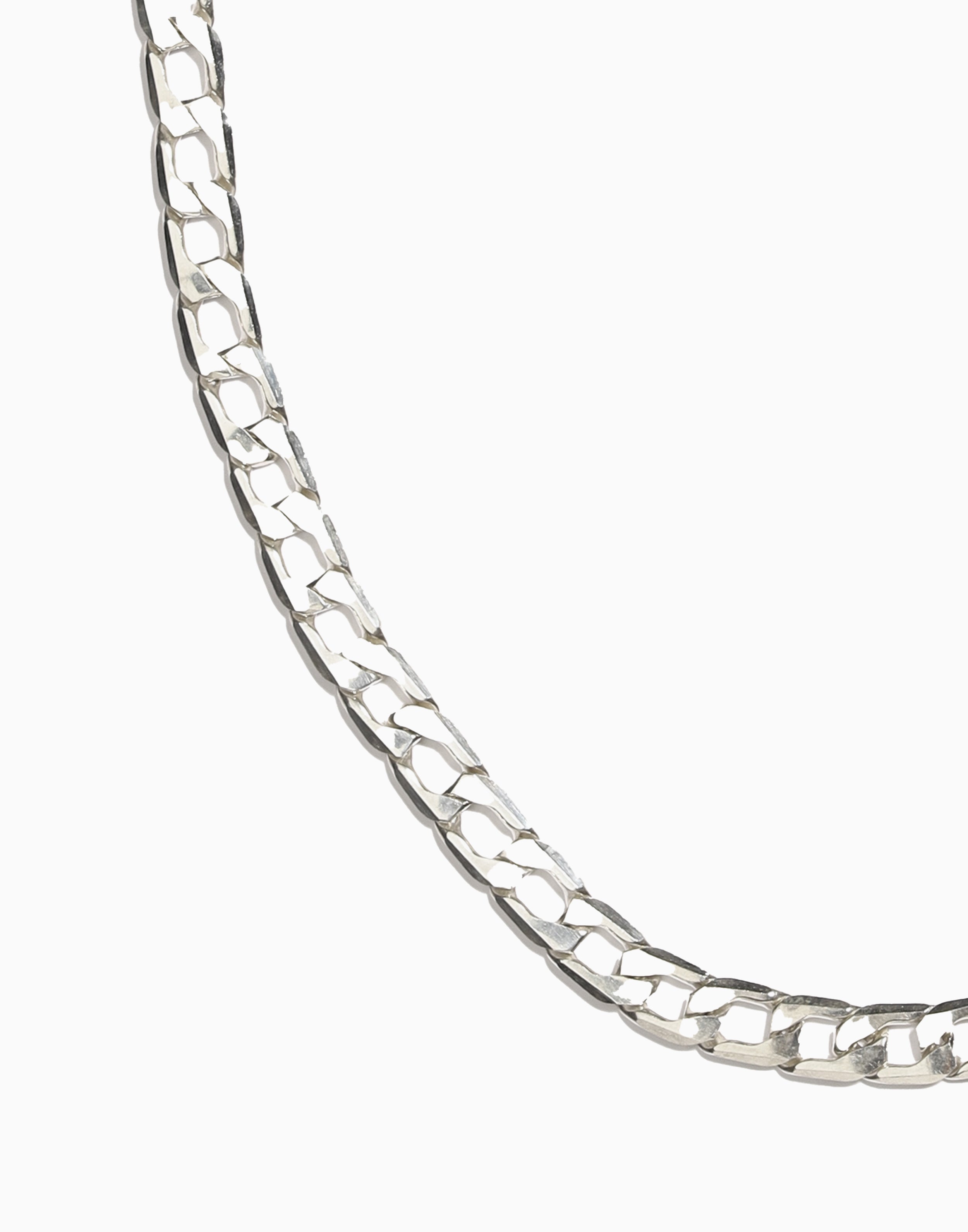 Dona Flat Curb Chain Necklace