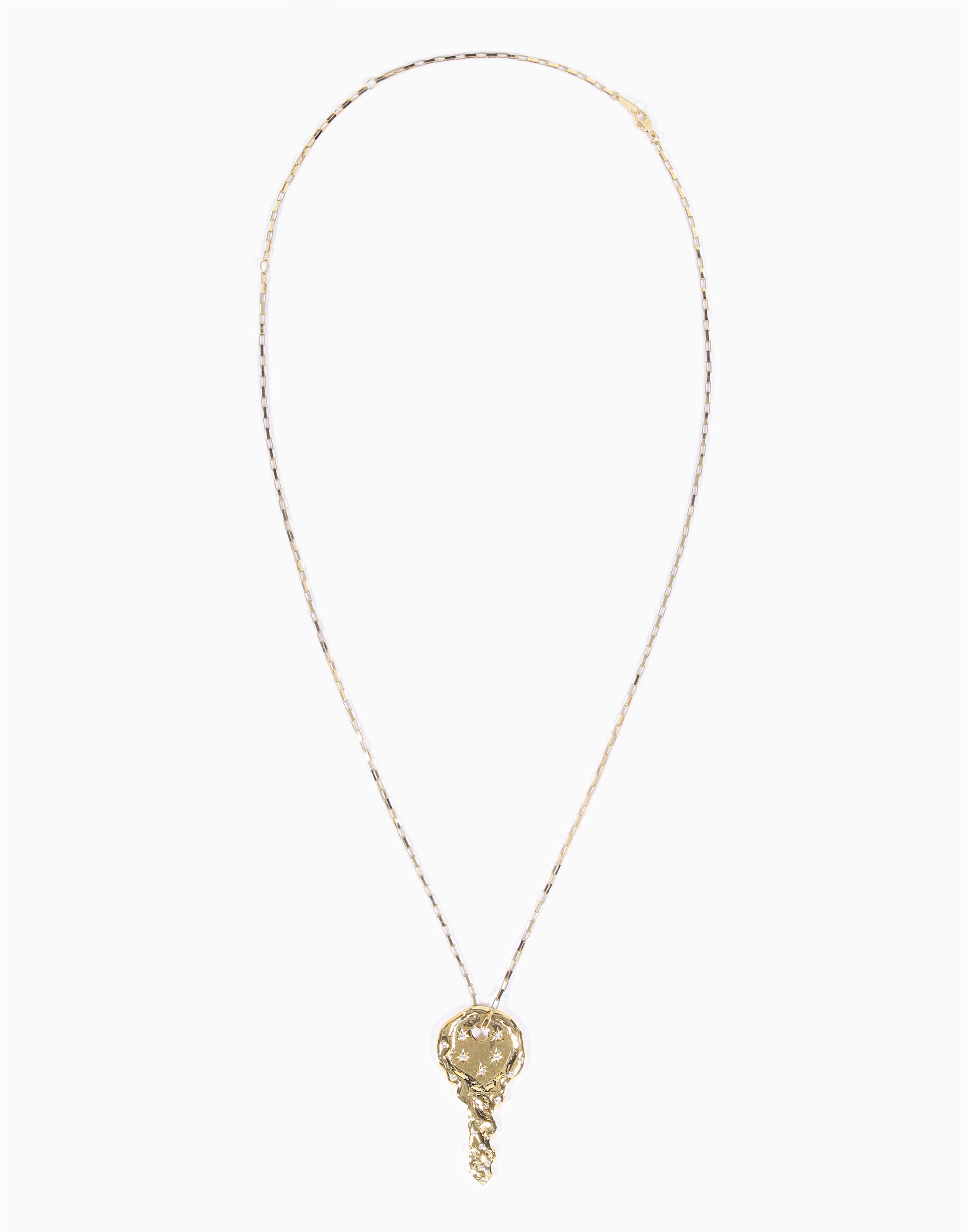 Key to My Heart Necklace Gold Vermeil