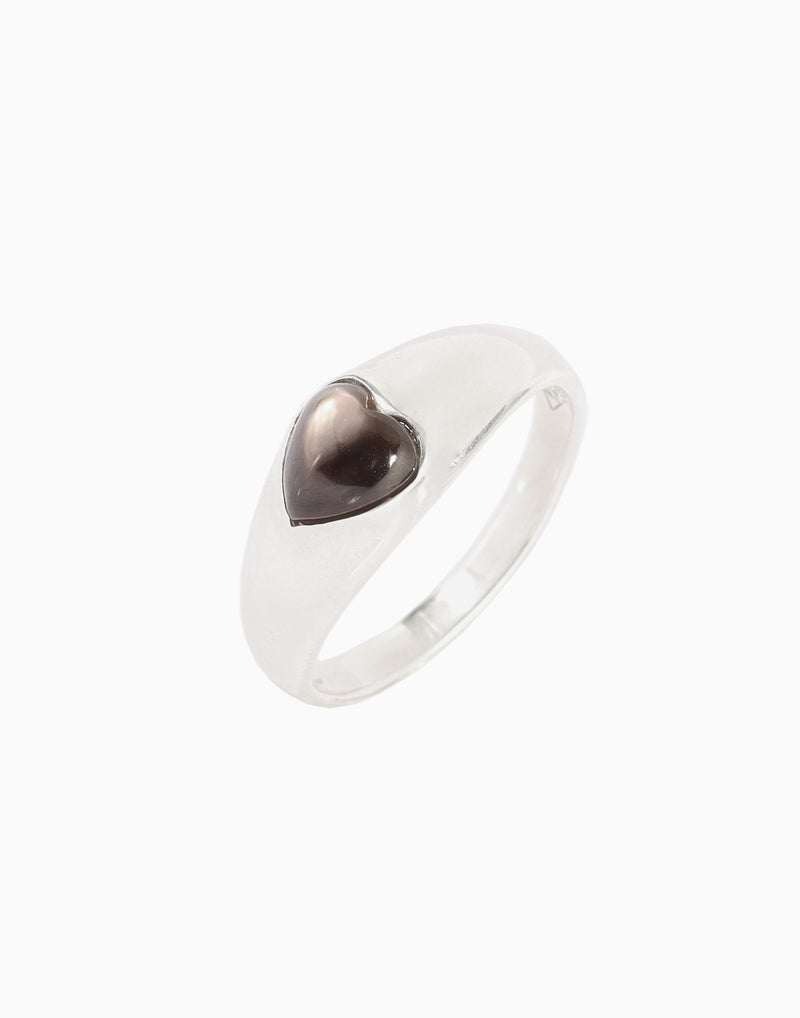 Bisous Ring Black Mother of Pearl