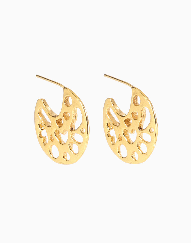 Caspian Earrings Gold Vermeil