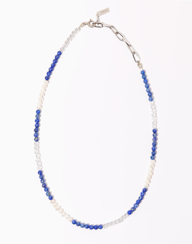 Checkmate Necklace Lapis
