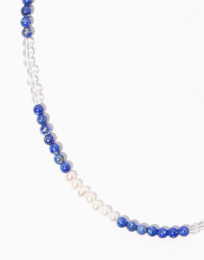 Checkmate Necklace Lapis