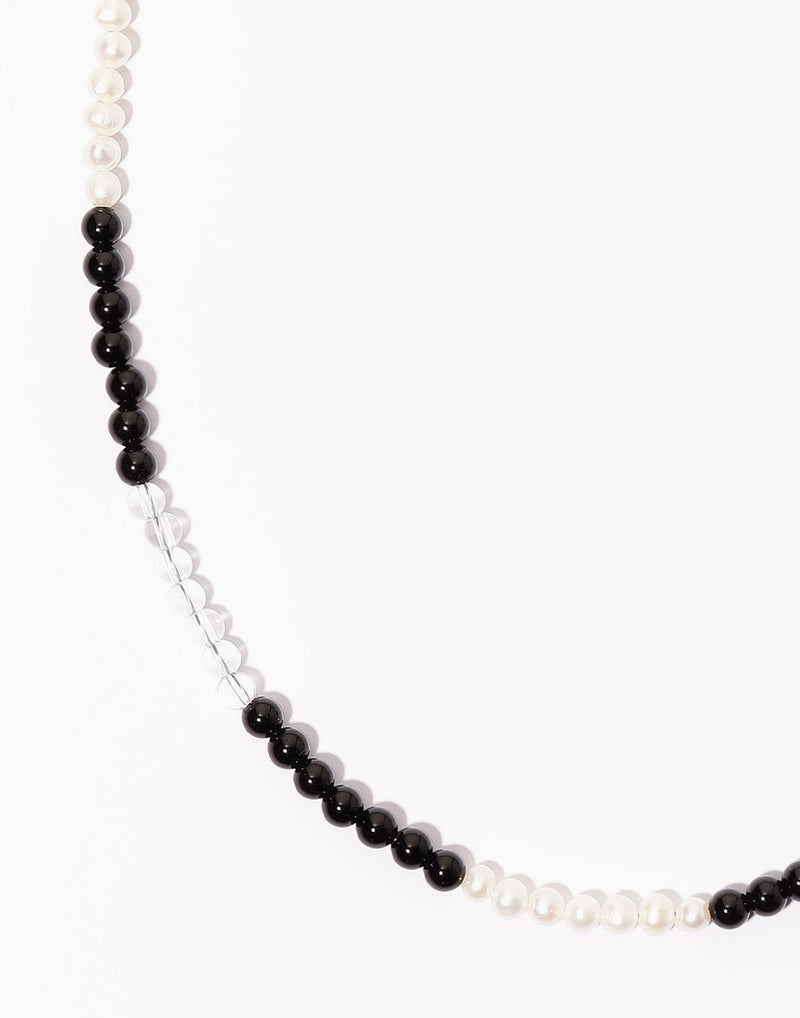 Checkmate Necklace Onyx
