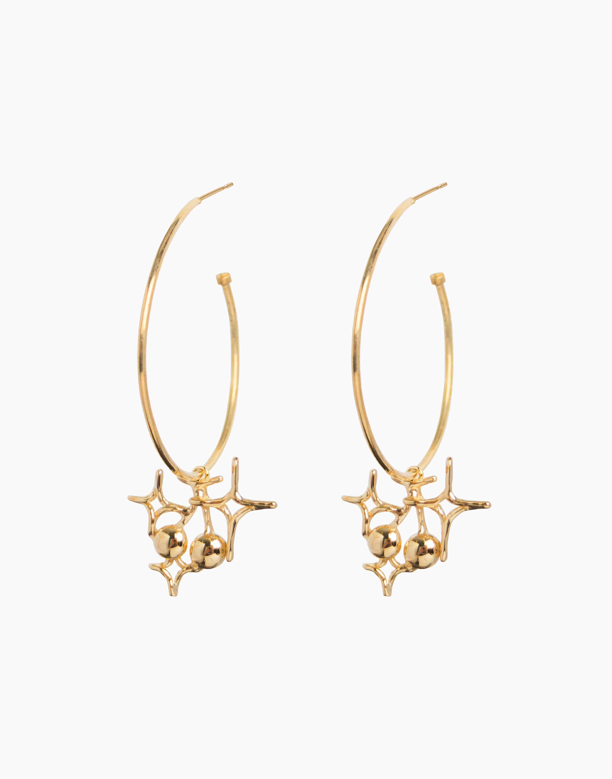 Cherry My Chéri Hoops Gold Vermeil