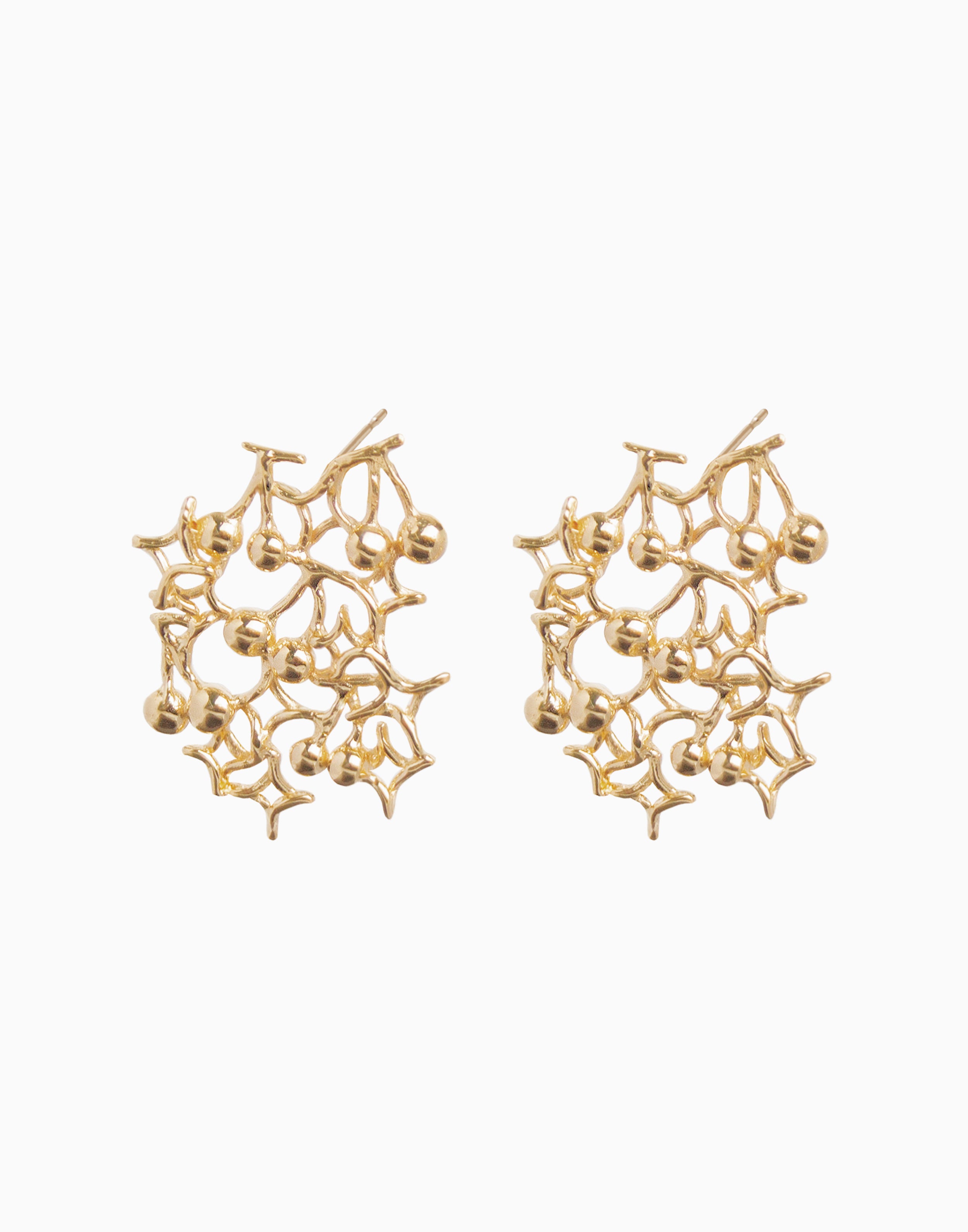 Cherry My Chéri Studs Gold Vermeil