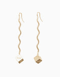 Dilemma Drop Earrings Gold