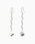 Dilemma Drop Earrings Silver