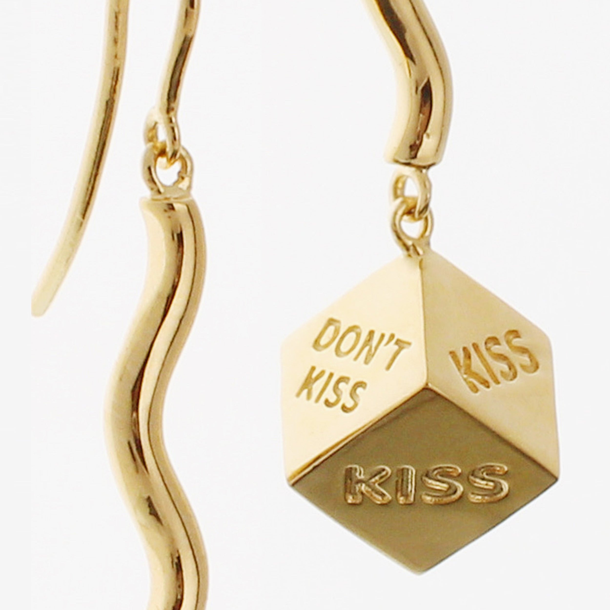 Dilemma Drop Earrings Gold