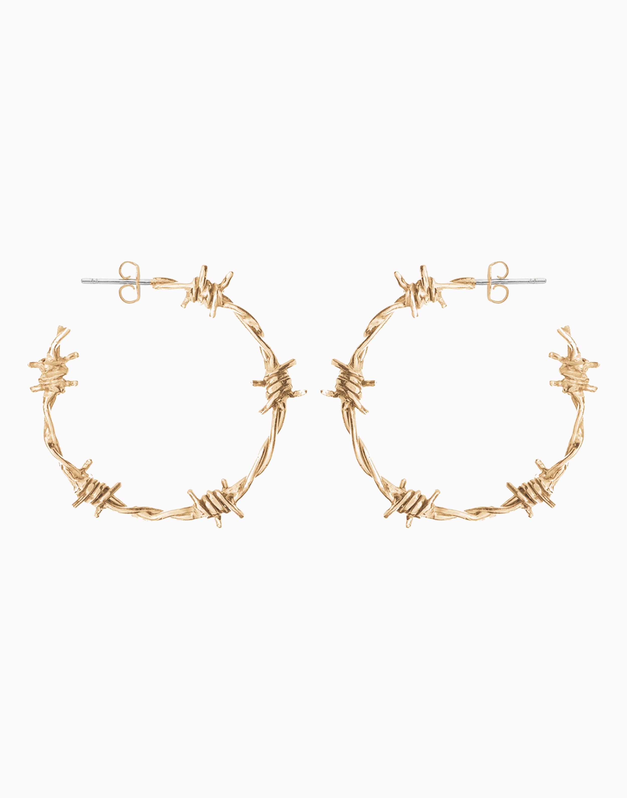 Dixie Hoops Medium Gold Vermeil