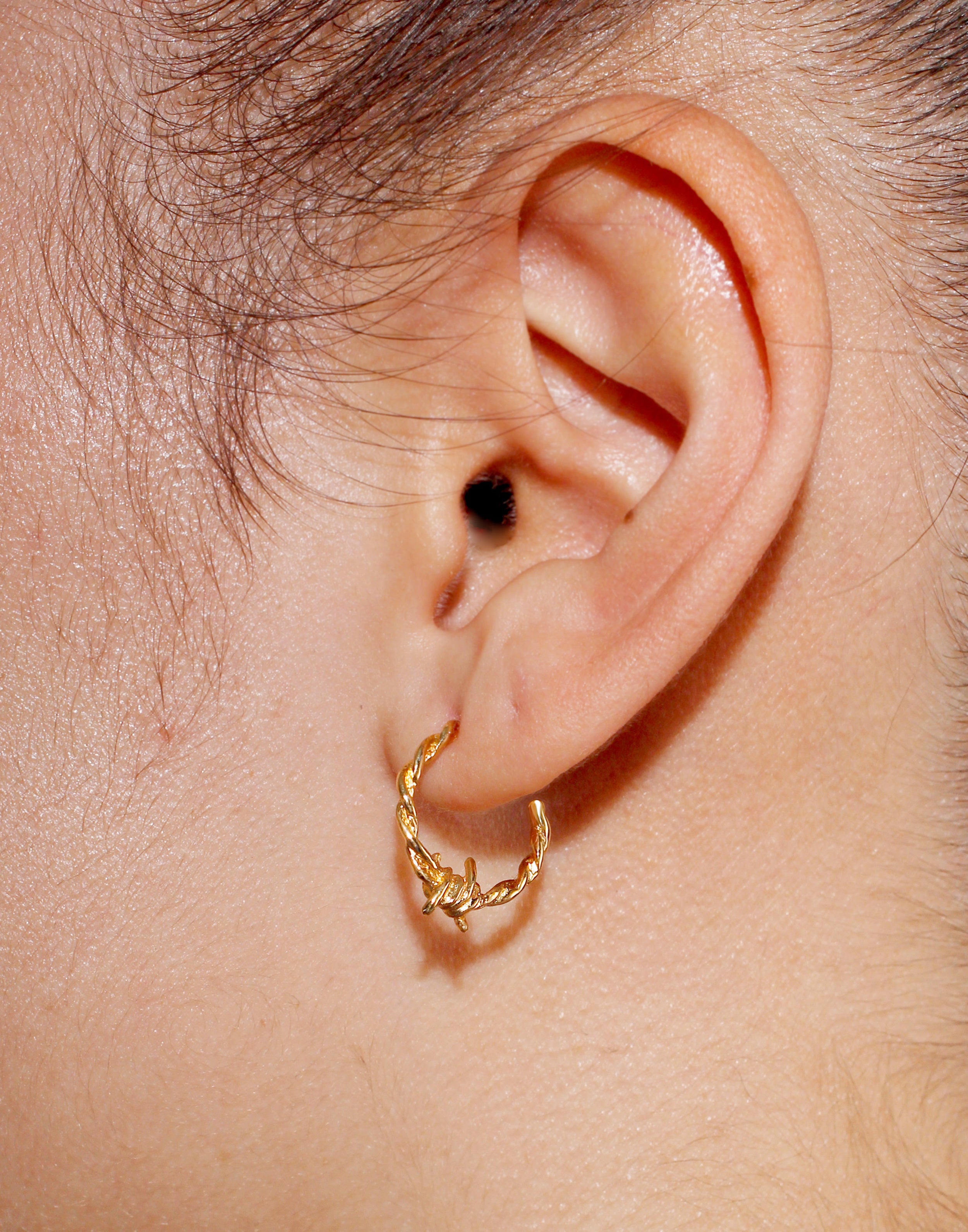 Dixie Hoops Small Gold Vermeil