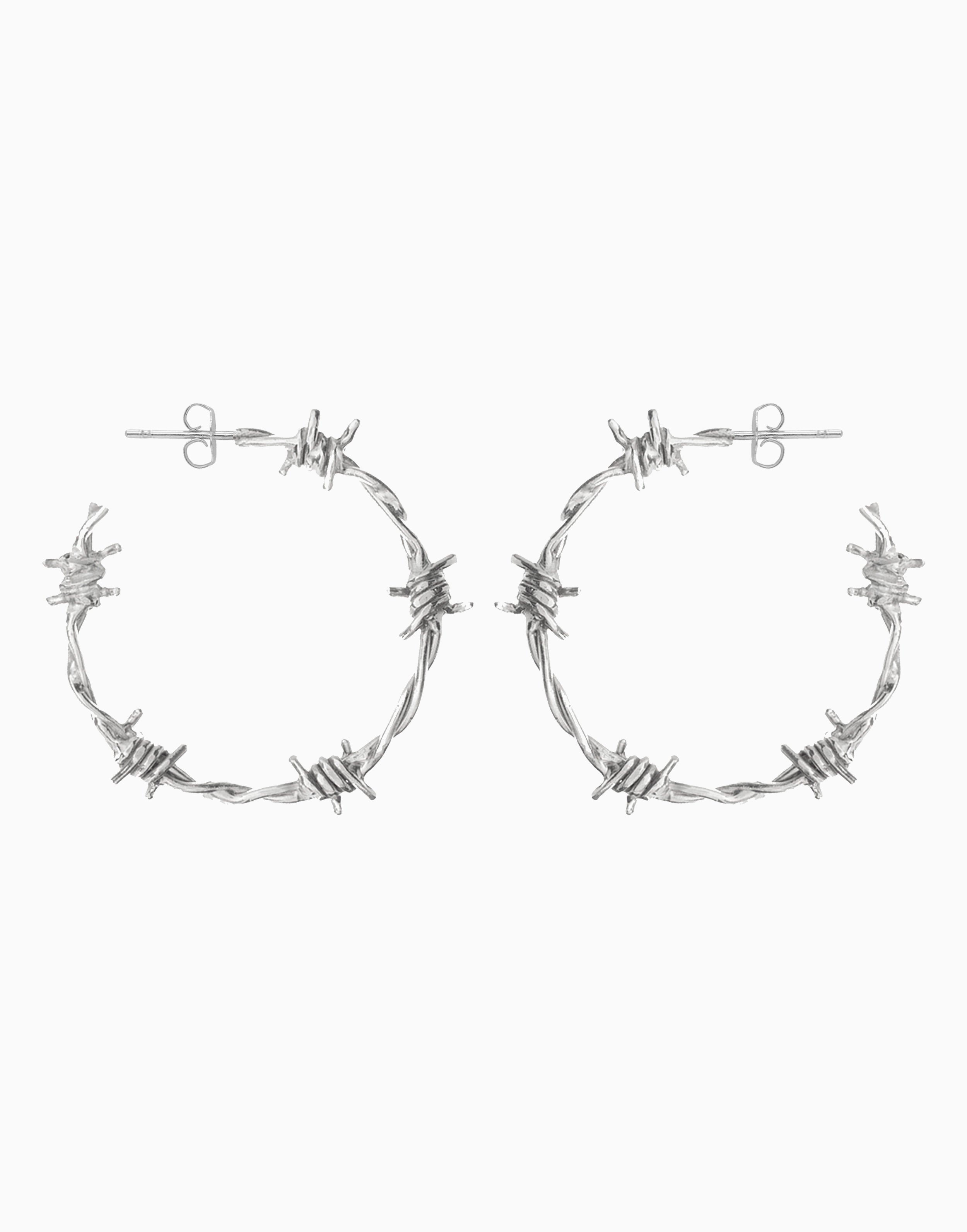 Dixie Hoops Medium Silver