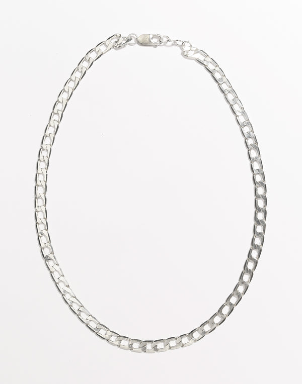 Dona Flat Curb Chain Necklace