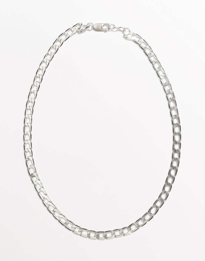 Dona Flat Curb Chain Necklace