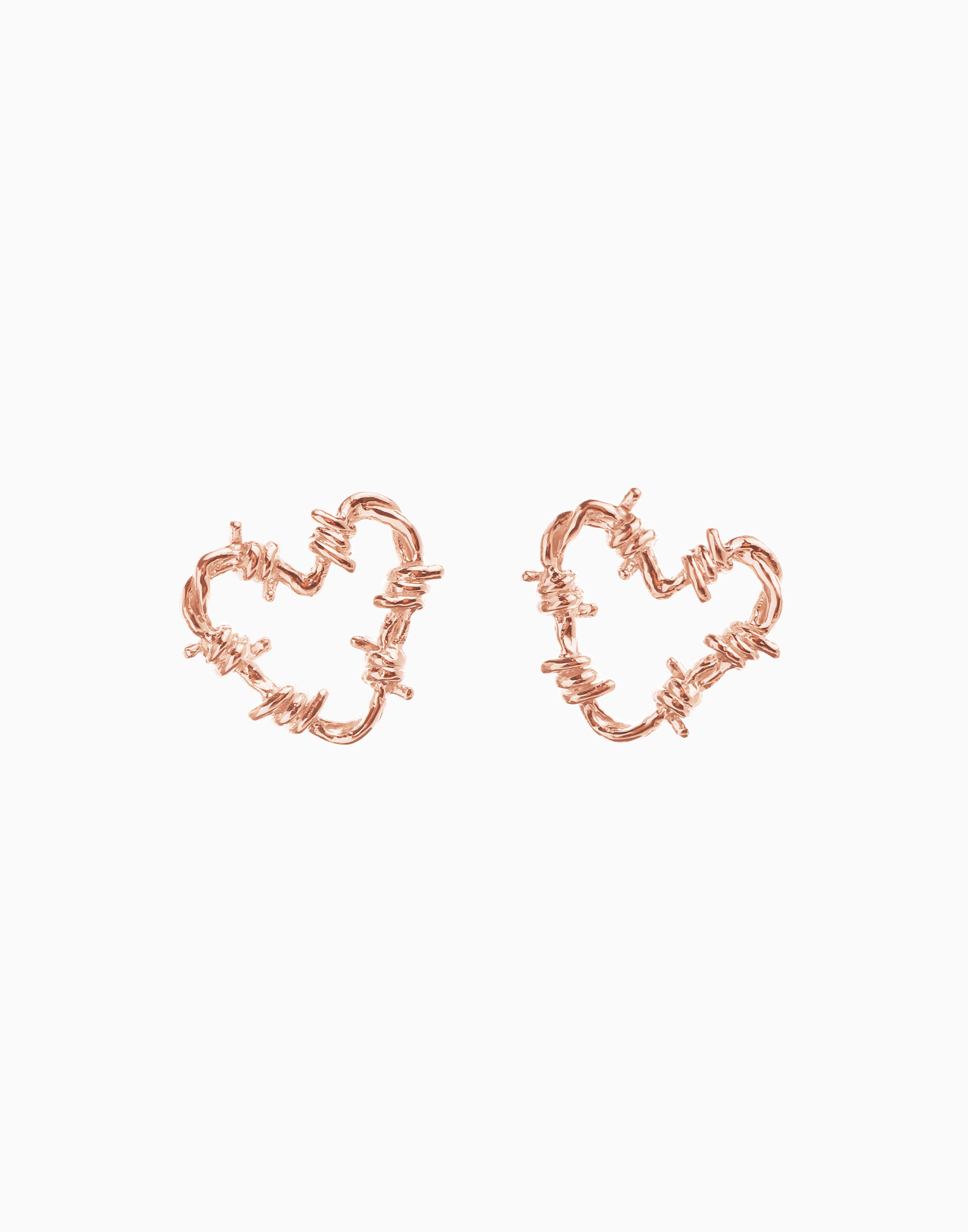 Fetish Earrings Petite Rose Gold Vermeil