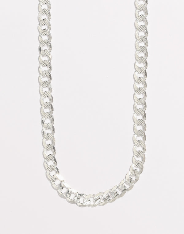 Chrissy Flat Curb Chain Necklace