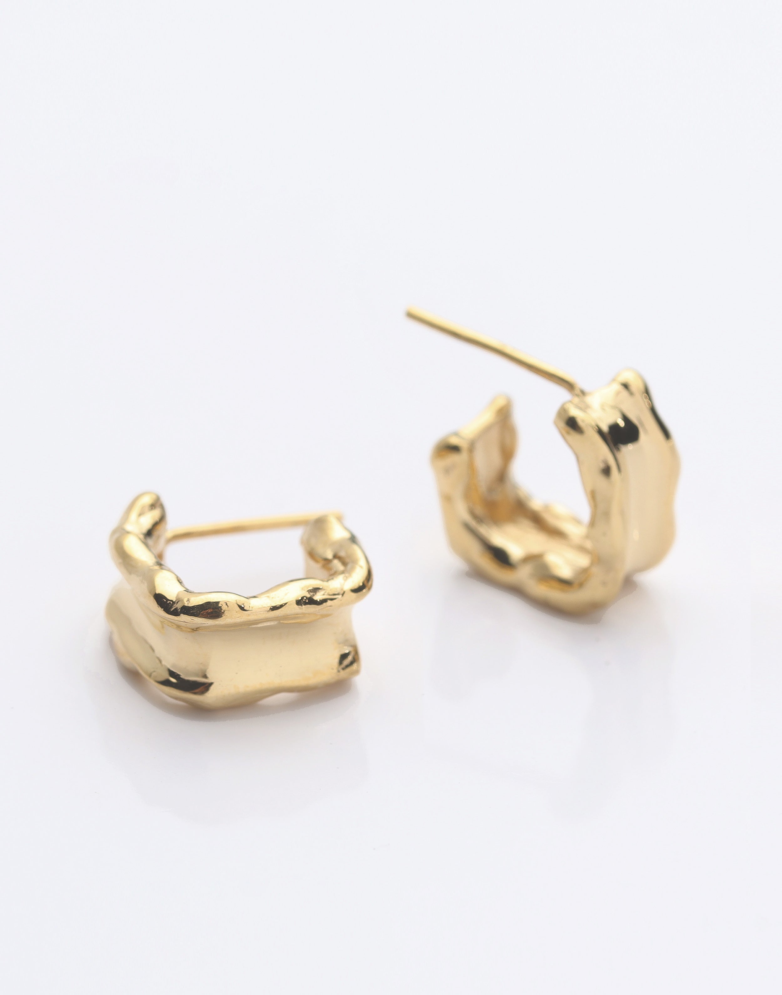 Flume Earrings Gold Vermeil