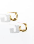 Flume Earrings Gold Vermeil