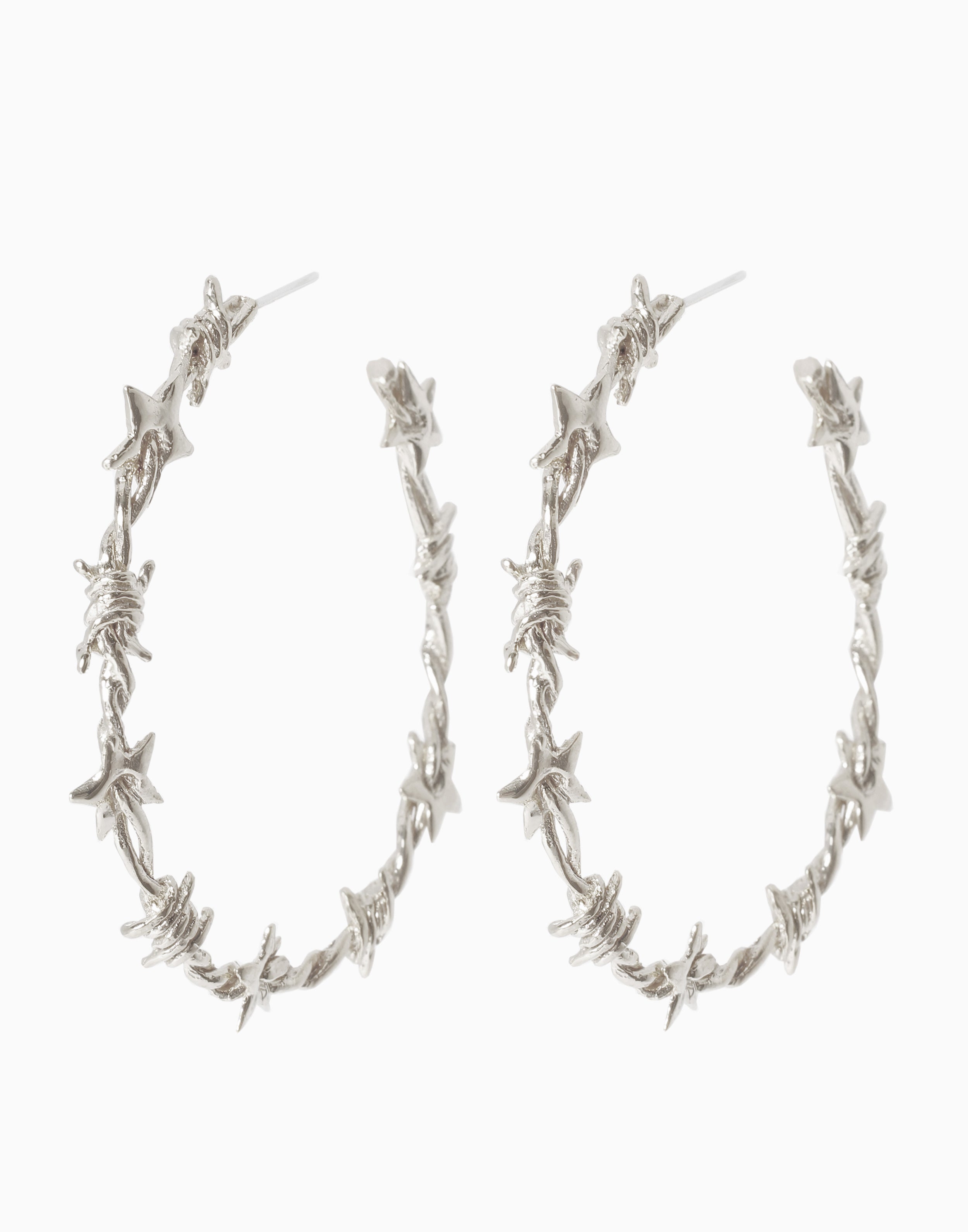 July Hoops Large Silver