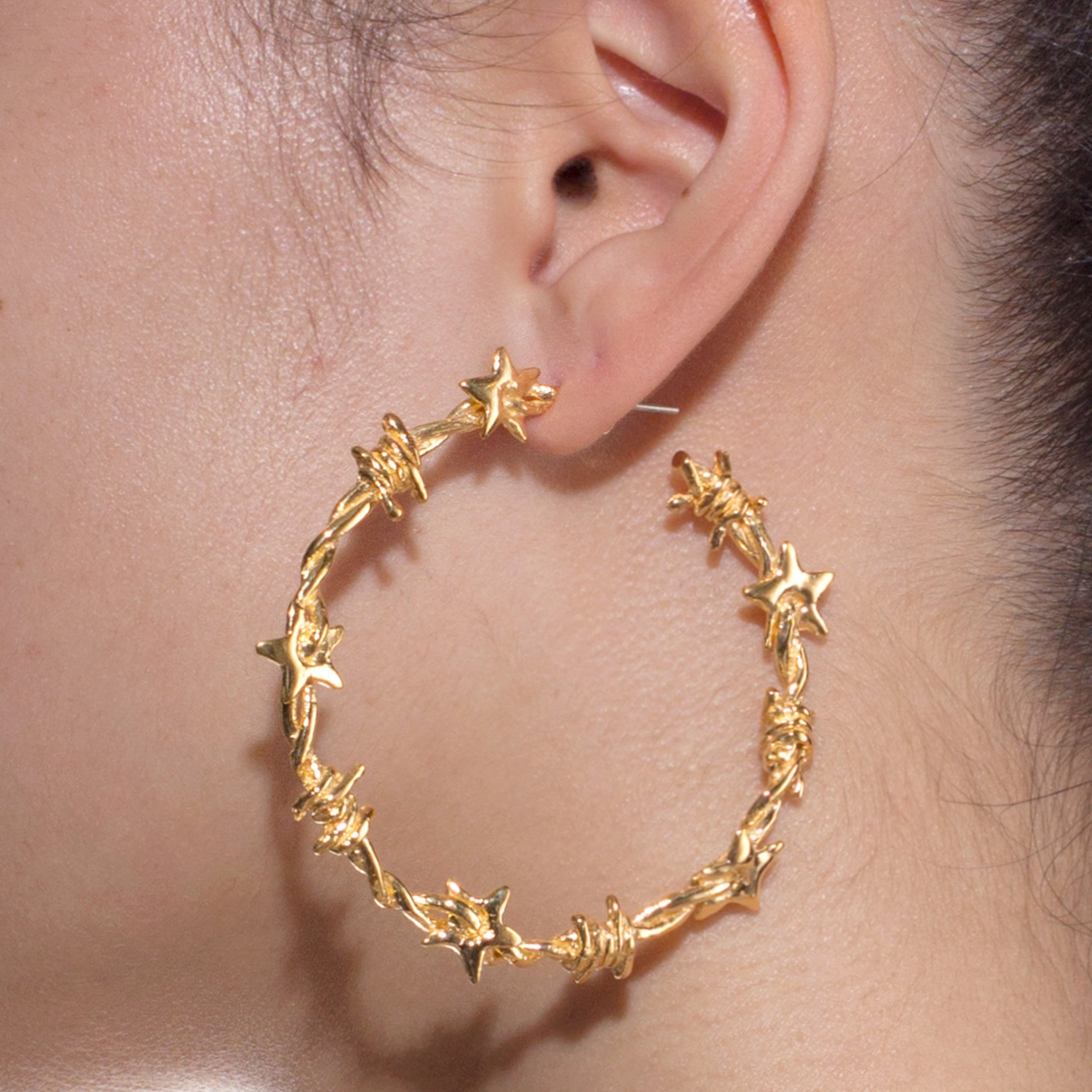 July Hoops Large Gold