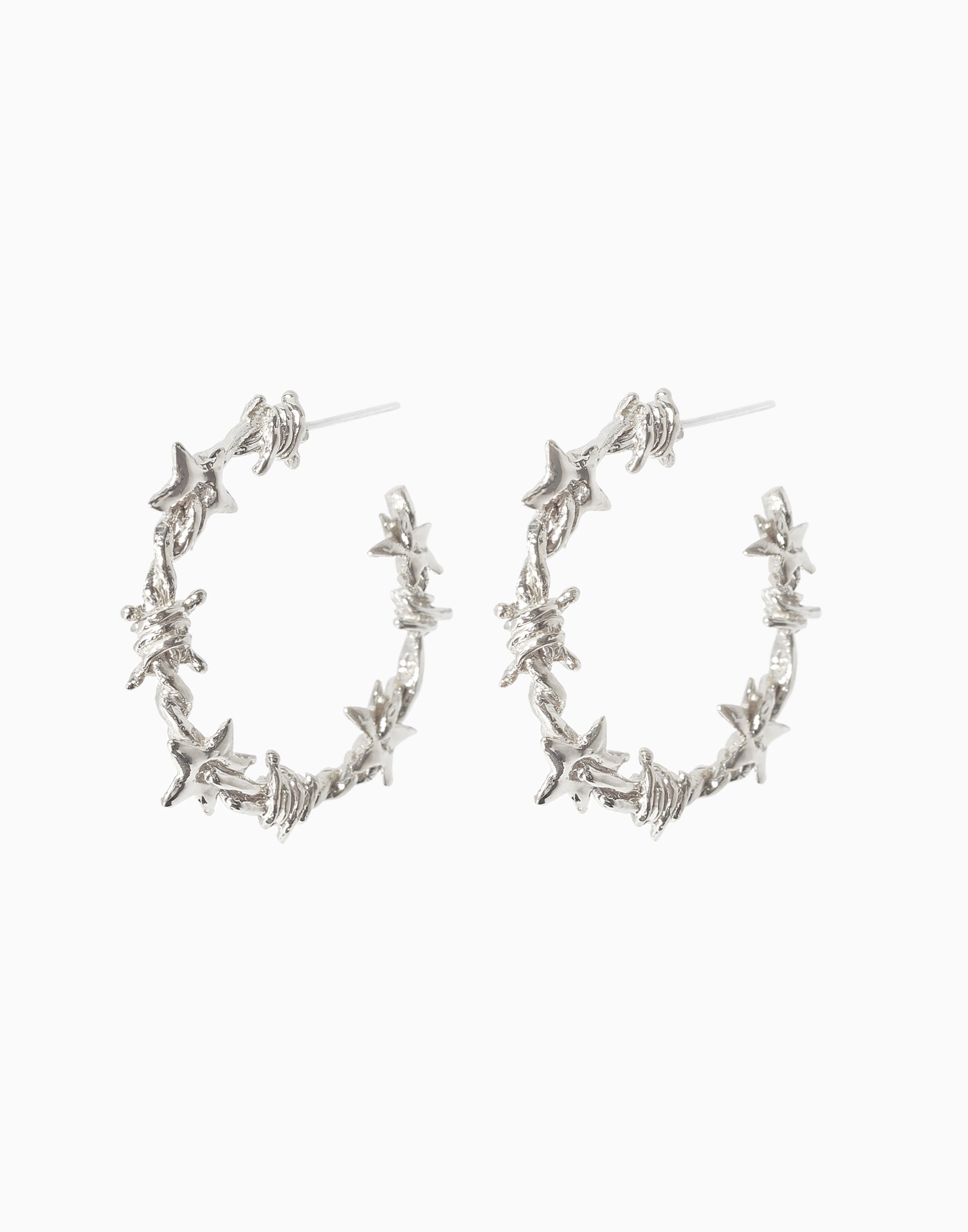 July Hoops Medium Silver