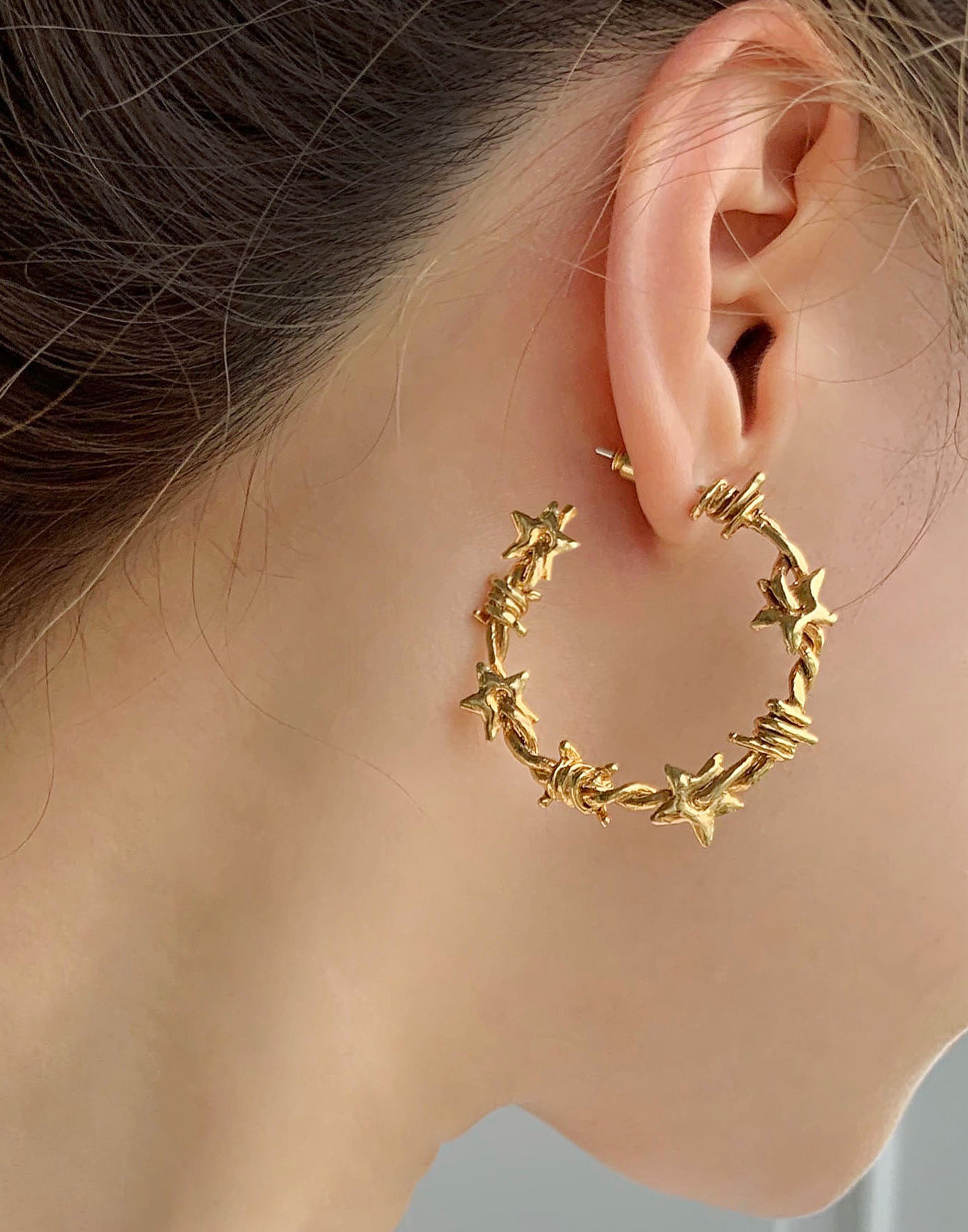 July Hoops Medium Gold