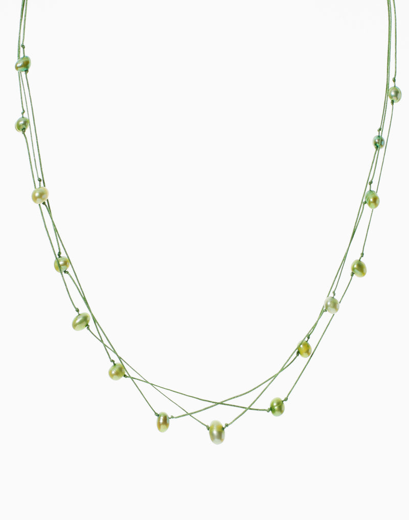 Nixie Drop Necklace Green