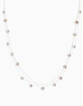 Nixie Drop Necklace White