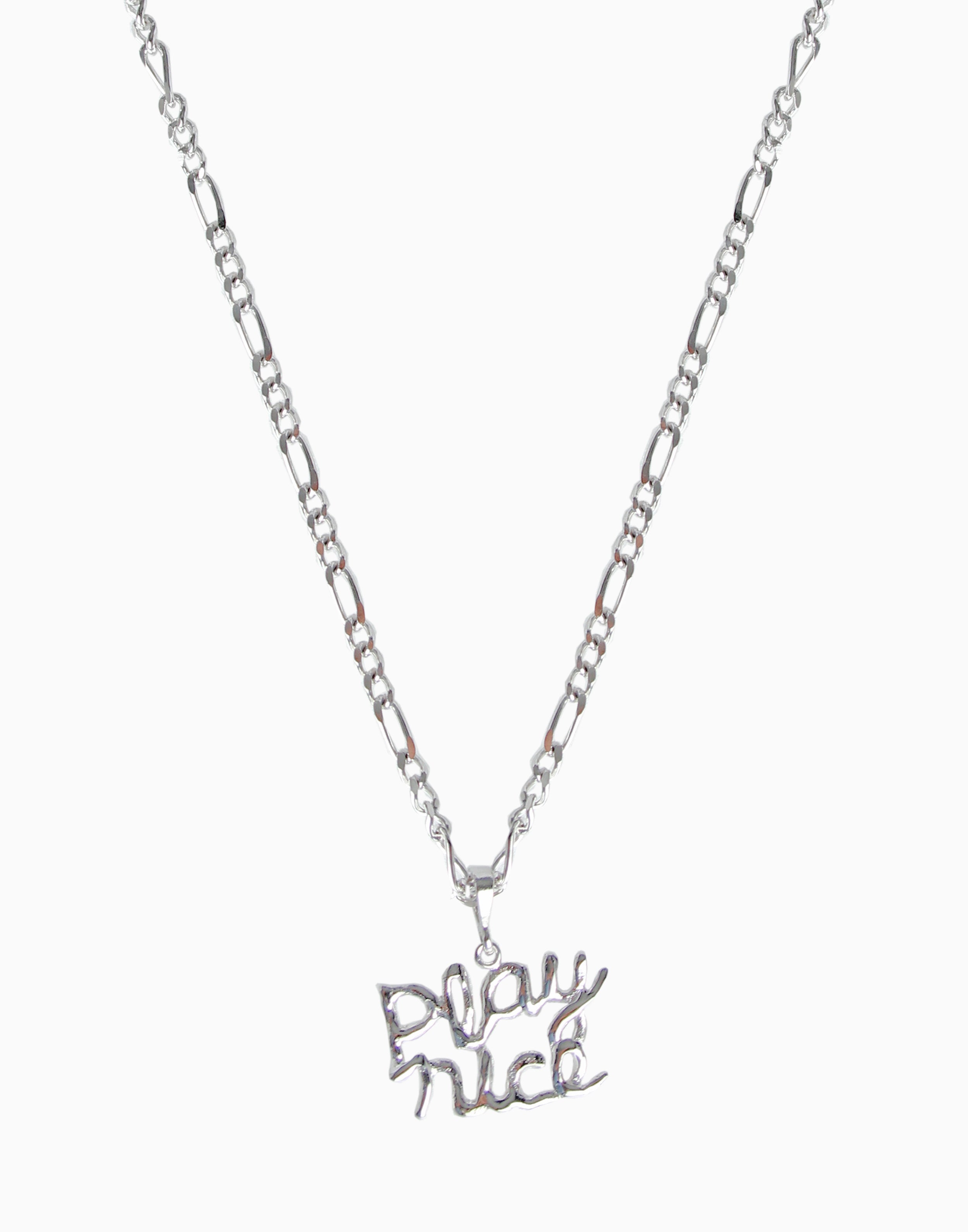 Play Nice Necklace Silver