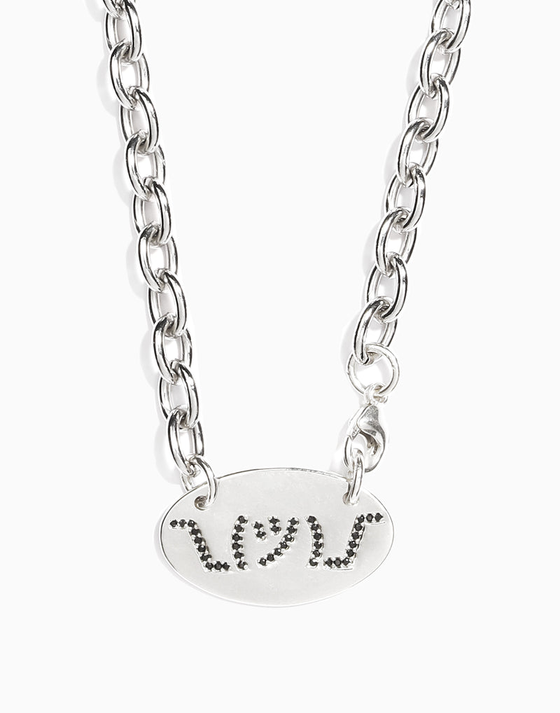Shruggie Pavé Chain Necklace