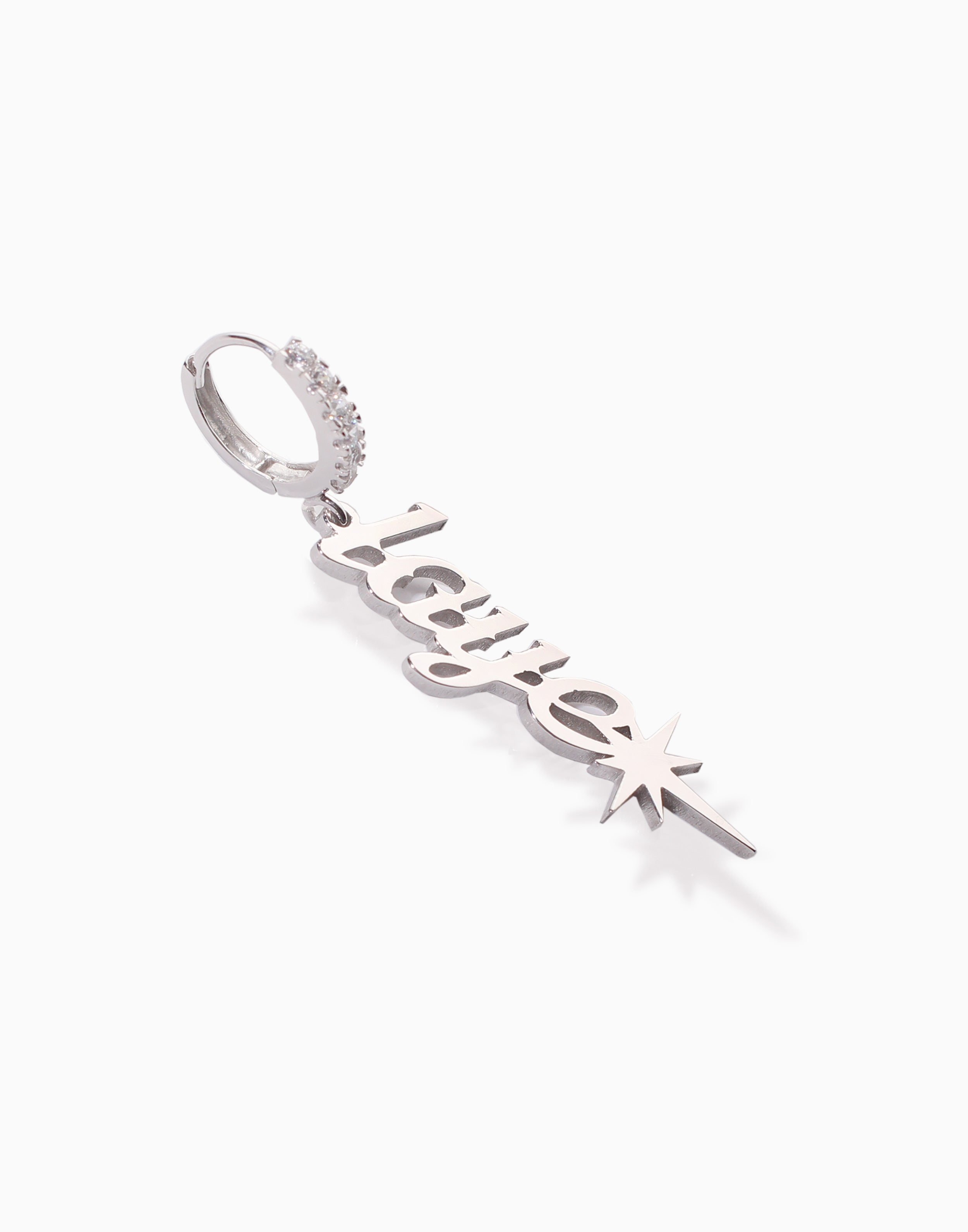 Warrior Nameplate Earring Latin