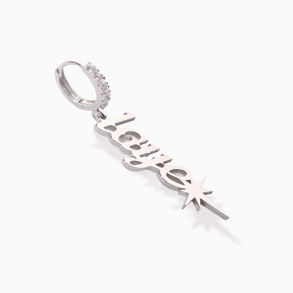Personalized Grey Card Holder With Name & Charm