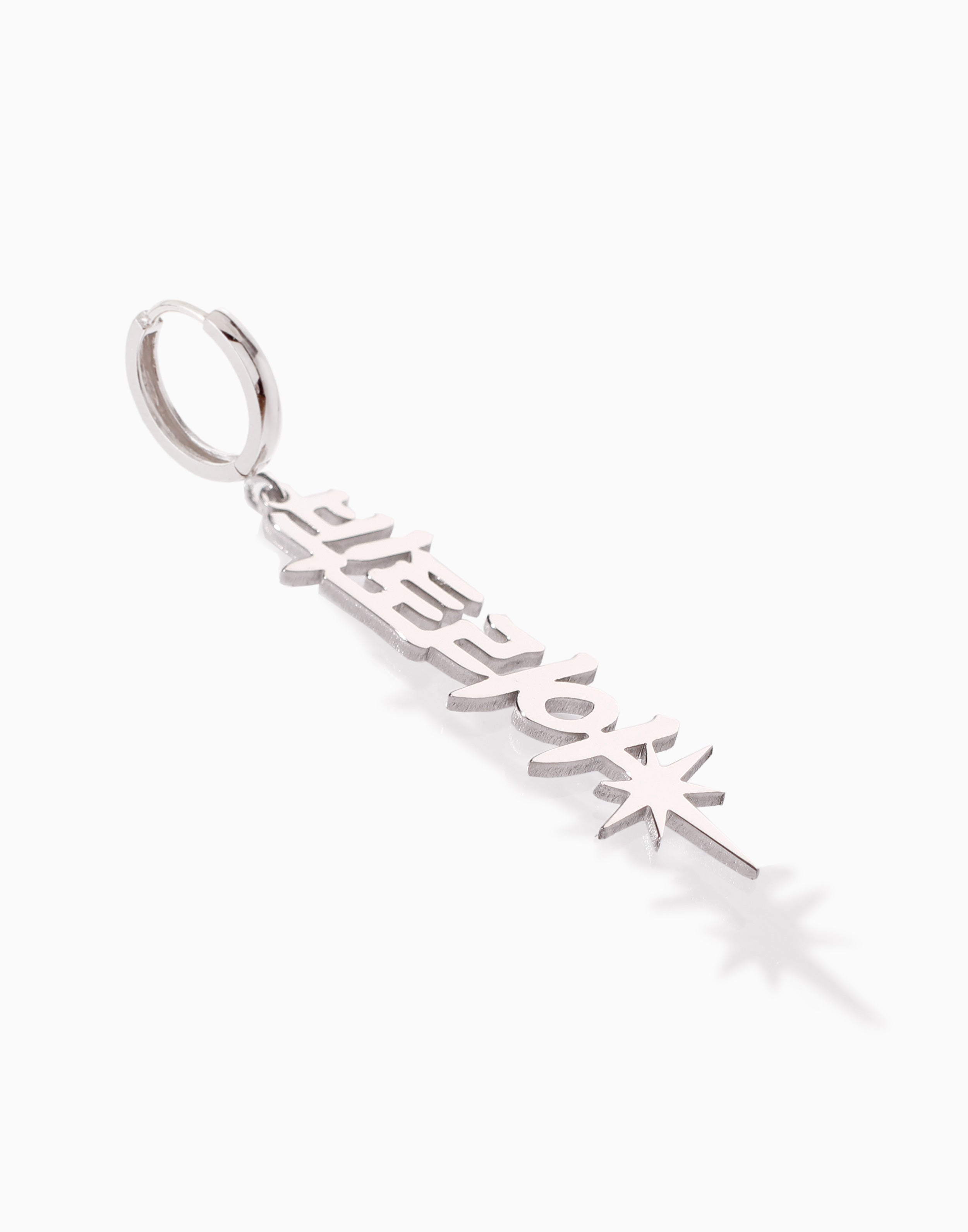 Warrior Nameplate Earring Korean